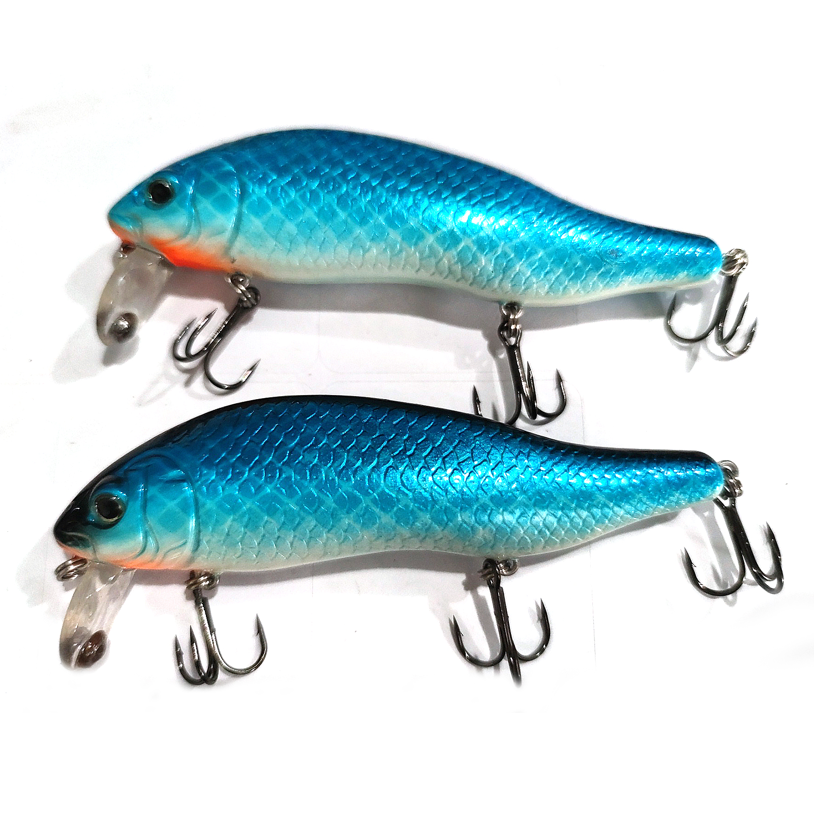 FREE FISHER 6pcs Jerkbaits Fishing Lures Set 3D Fish Eye 13cm 40g Giant Eady Shad Artificial Lures Swimbaits Sea Fishing Culter Pike Fishing Tackle