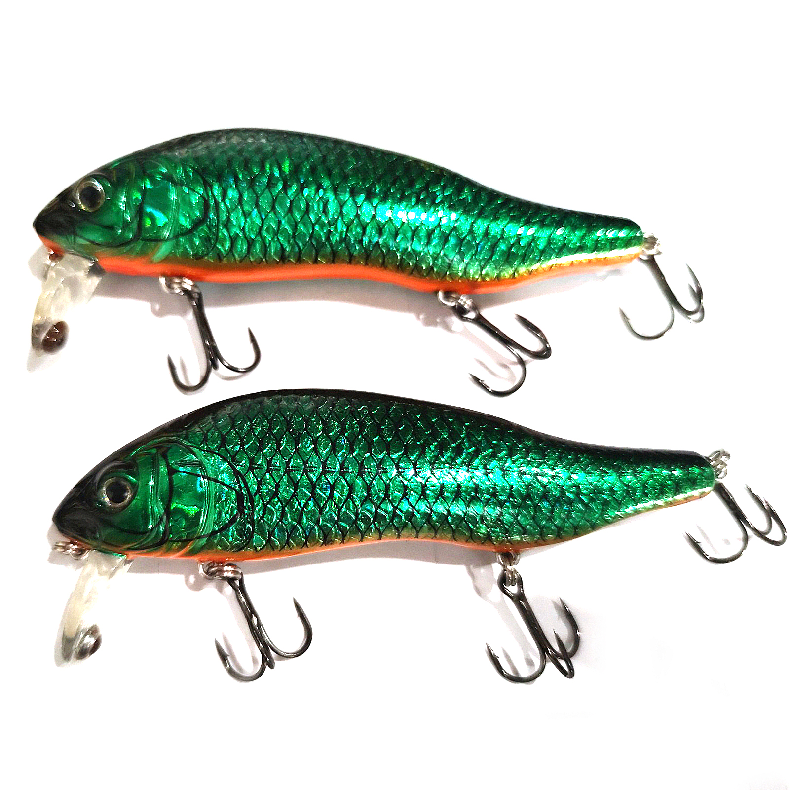 FREE FISHER 6pcs Jerkbaits Fishing Lures Set 3D Fish Eye 13cm 40g Giant Eady Shad Artificial Lures Swimbaits Sea Fishing Culter Pike Fishing Tackle