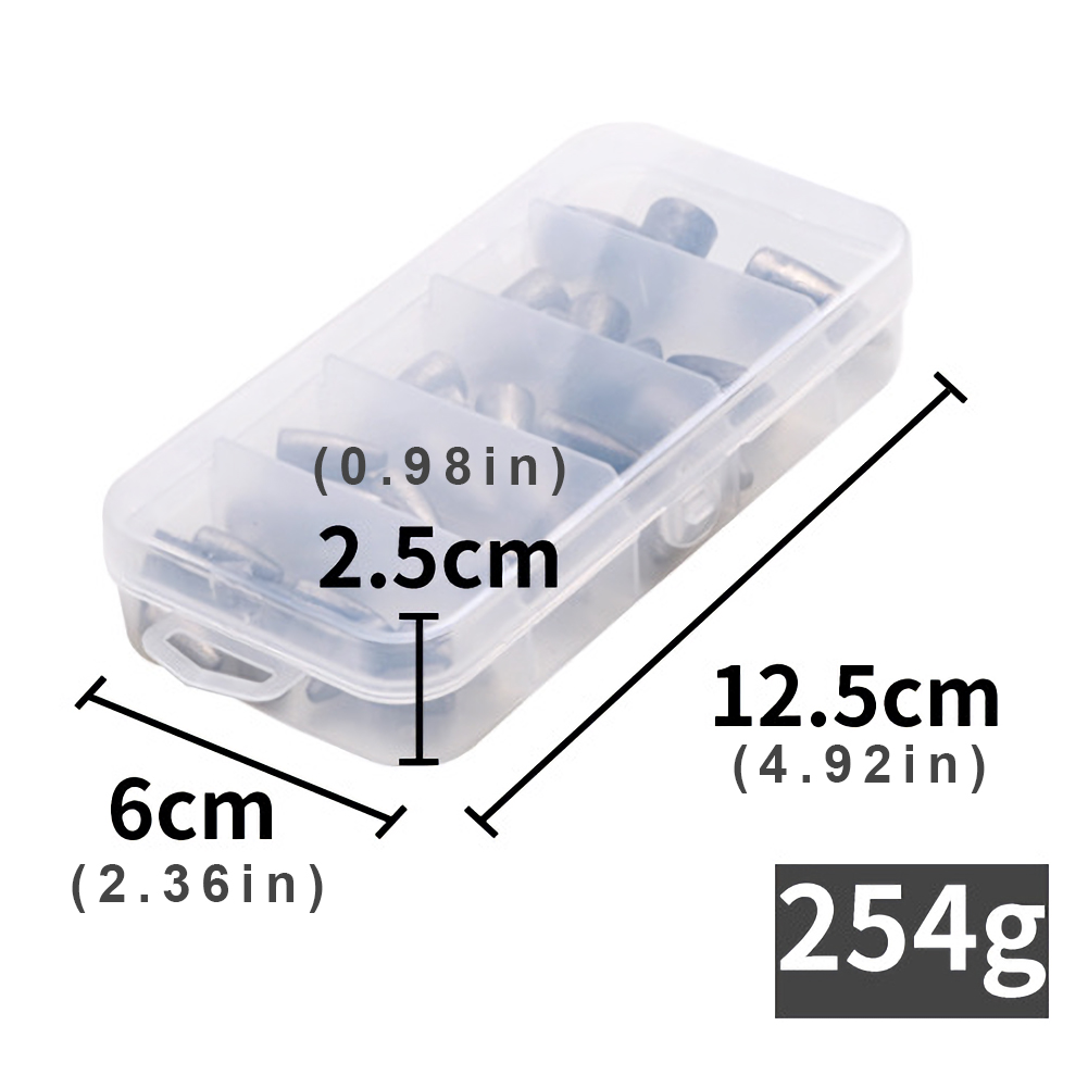 FREE FISHER Fishing Weights Set Lead Sinker Beads Jig Crank Hooks Swivels Fishing Accessories Tackle Box Kit for Sea Fishing