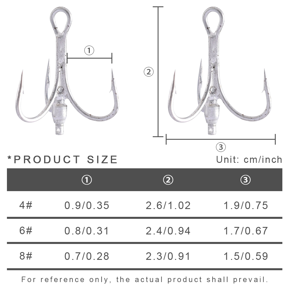 FREE FISHER 10pcs Fishing Treble Hooks with Metal Rotating Sequins Bearded Guy Artificial Spinnerbaits Buzzbait Accessories for Sea Fishing