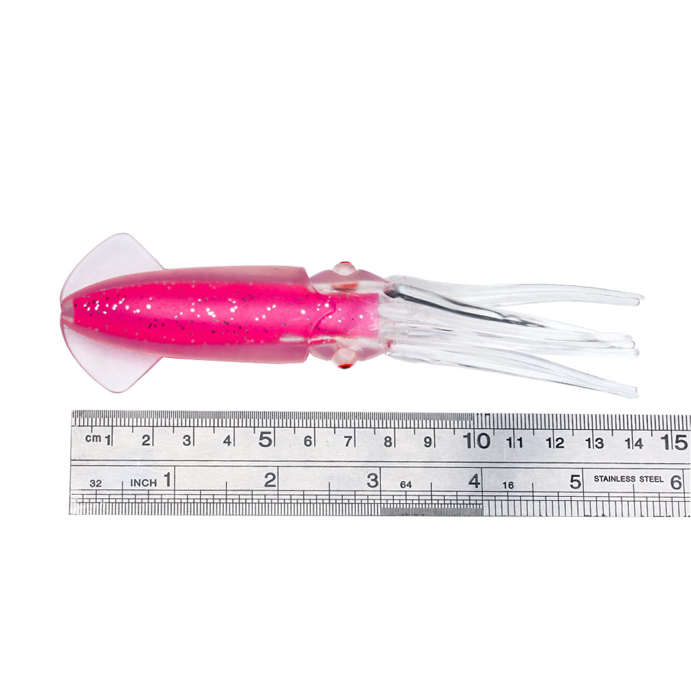 FREE FISHER 3pcs/6pcs Fishing Soft Octopus Lures 12cm 12.7g Rubber Skirts Colorful Squids 15cm 20g Hollow Tube Artificial Baits Pesca