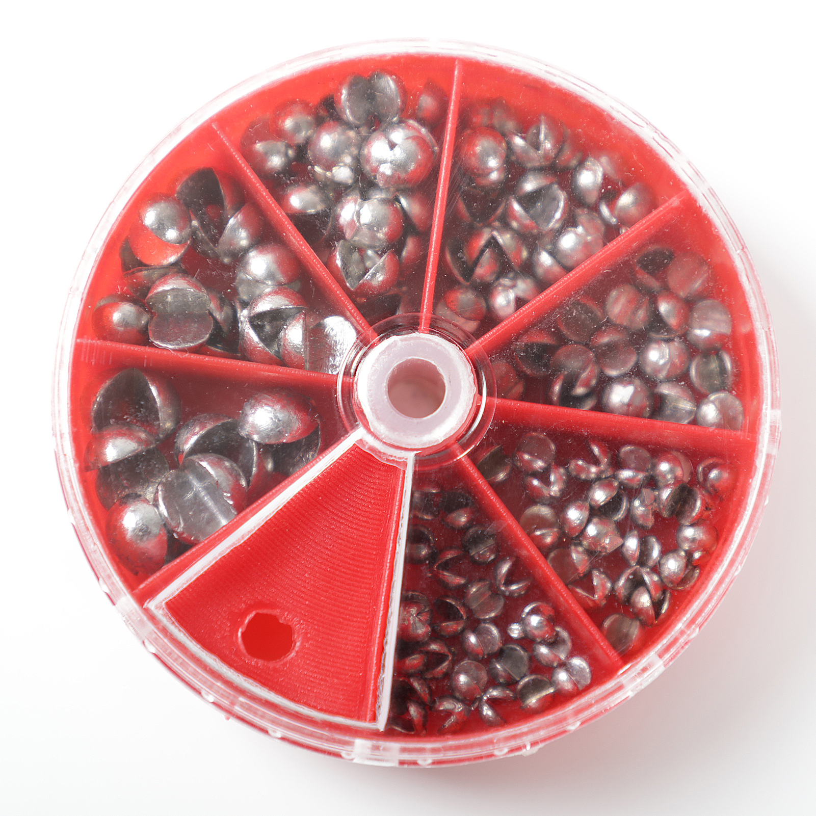 FREE FISHER Mixed Fishing Sinkers Open Bite Lead Set 0.2-2g Bare Fishing-clip Drop Biting Round Plumb Bob Auxiliary Fishing Tackle Gear