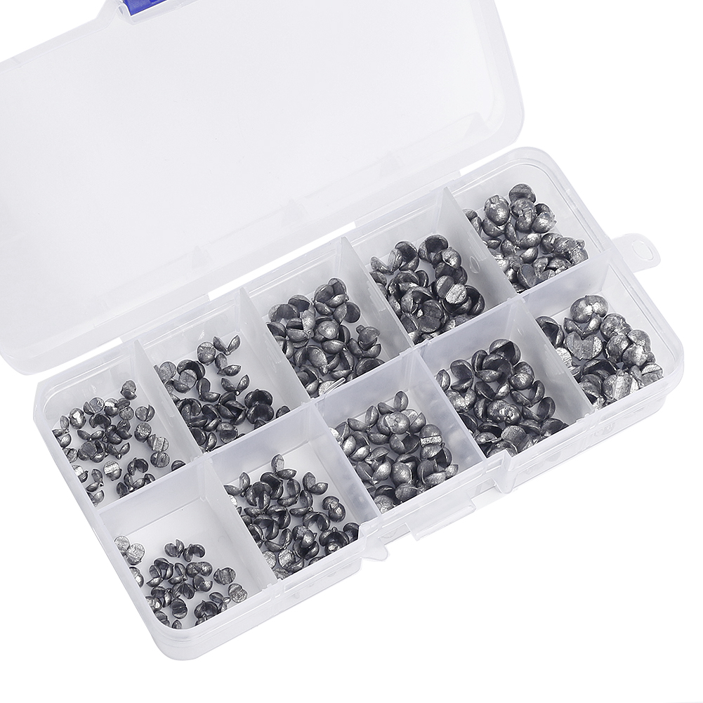 FREE FISHER Bare Fishing-clip Drop Biting Lead Sinker Open Bite Lead Set Weights Split Round Shot Lead Fishing Lure Bait Accessories