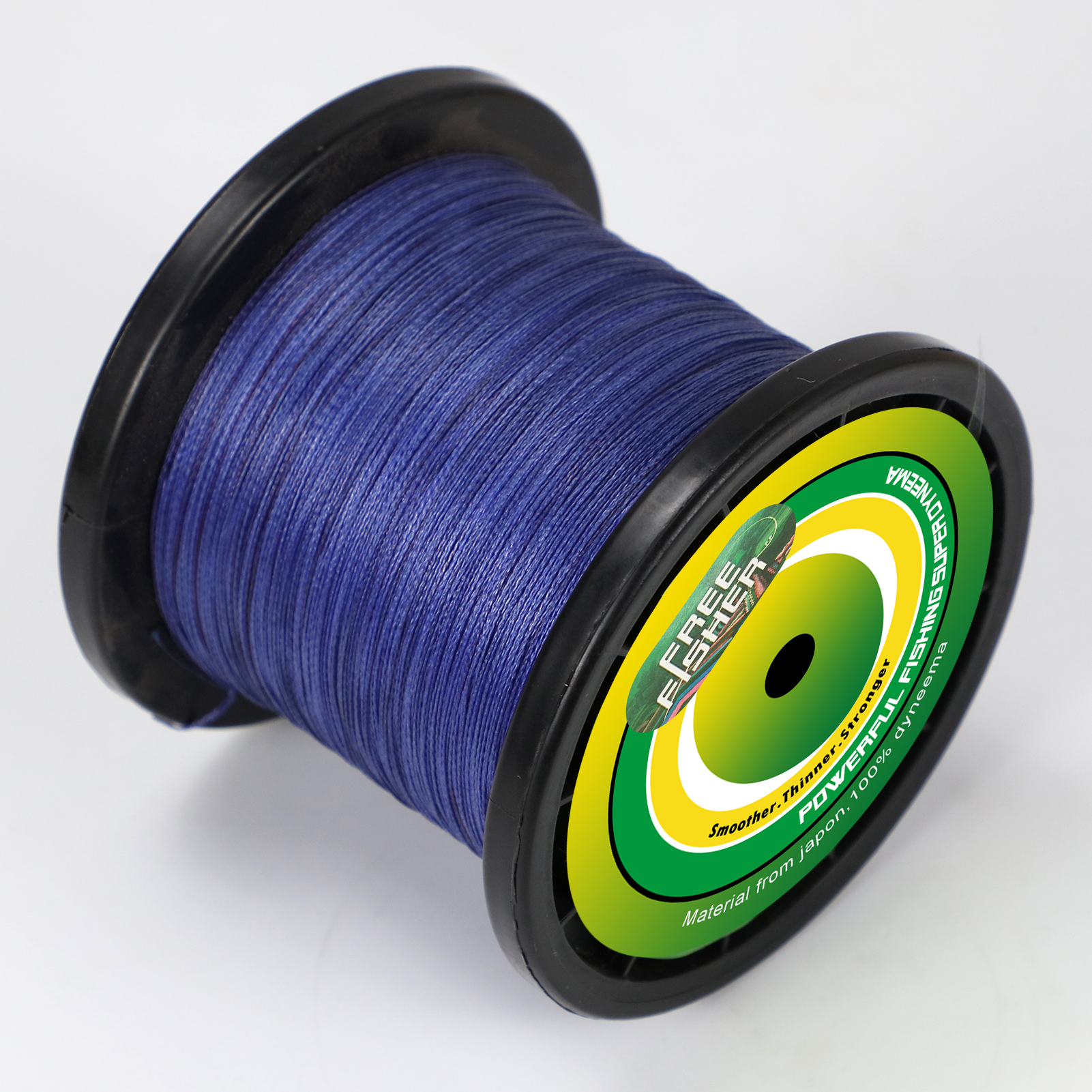 FreeFisher Fishing Braid Line 100% PE Braided Wires 1000m 4 Strands 15LB-80LB 0.14-0.5mm Super Strong Kite Line Green/Grey/Red