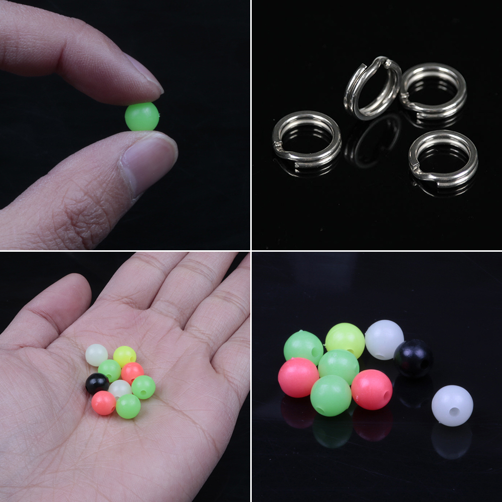 FREE FISHER Fishing Weights Set Lead Sinker Beads Jig Crank Hooks Swivels Fishing Accessories Tackle Box Kit for Sea Fishing