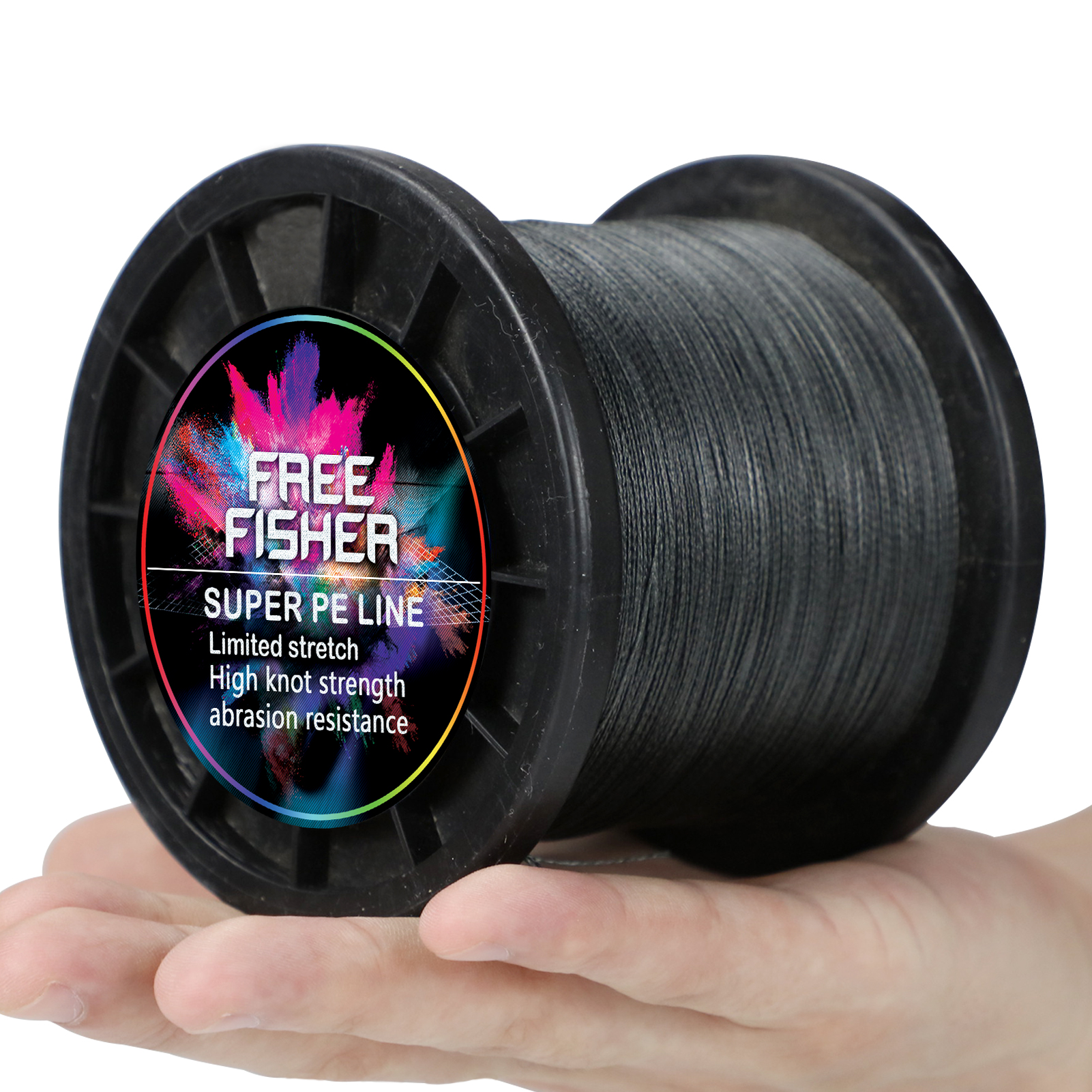 FREE FISHER Fishing Braided Line 1000m 4 Strands Multifilament 100% PE Wire 10LB-100LB 0.1-0.55MM for Saltwater/Freshwater