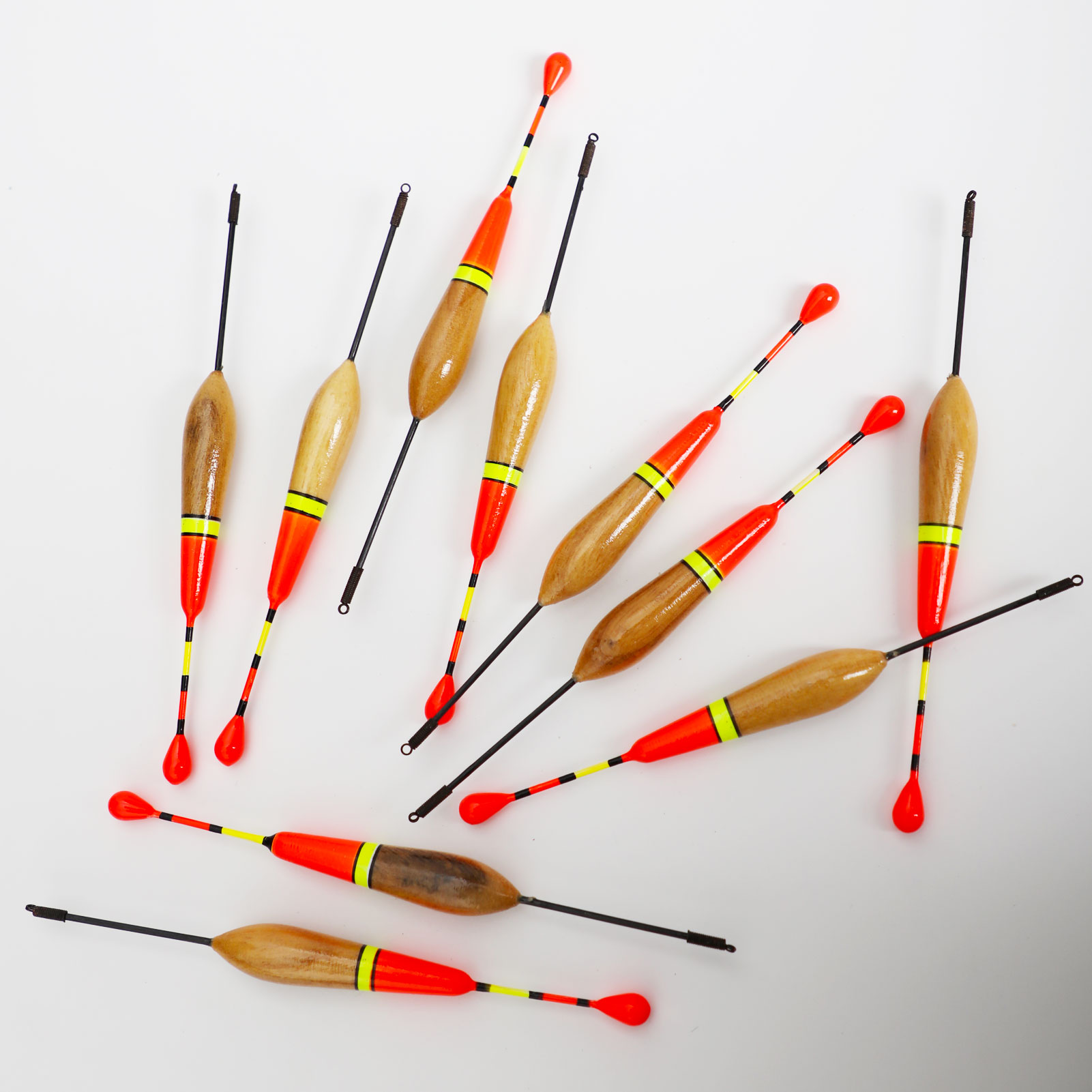 FREE FISHER 30Pcs/Lot Fishing Bobbers Cork Float Antenna Wood Fishing Floats Kit 14cm/5.51in Buoyancy 3g Floating Buoy for Bass/Carp