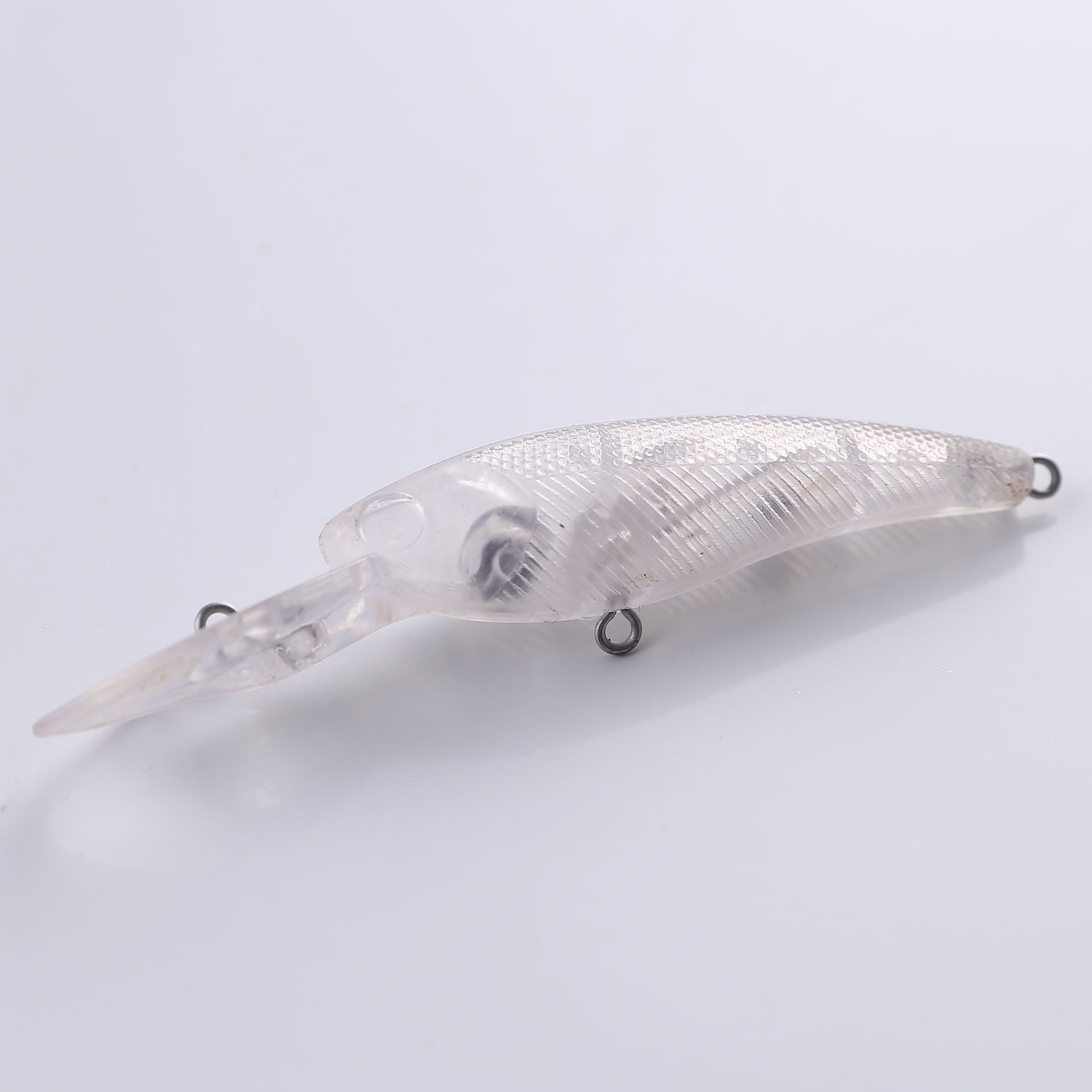 FREE FISHER Unpainded Fishing Lures 25pcs/Lot 9.3cm 6.8g DIY Bait Embryo Blank Clear Plastic Walleye 3D Lifelike Fisheye Minnow Lures