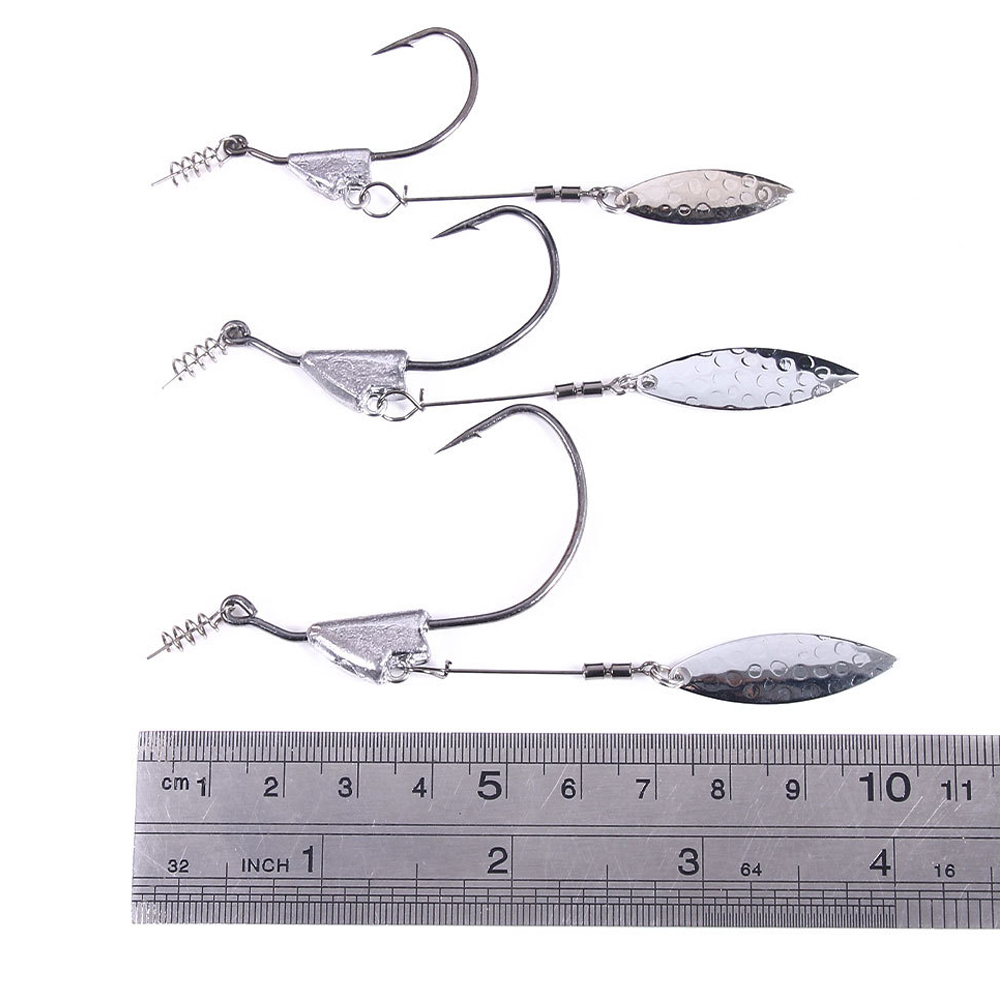 FREE FISHER Fishing Accessory Spring Pin Sequins Lead Crank Hooks 1/0 3/0 5/0 High Carbon Steel Fishhooks Swivels Snap for Freshwater/Saltwater