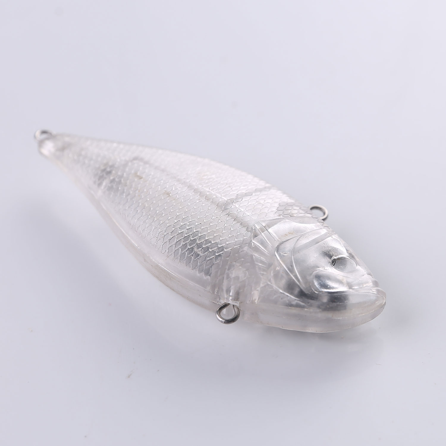 FREE FISHER 20pcs/Lot Fishing Unpainted Fishing Lures Set Clear Blank Bait Embryo 8.1cm 16.7g Hard Plastic DIY Topwater VIB Fishbaits for Pike