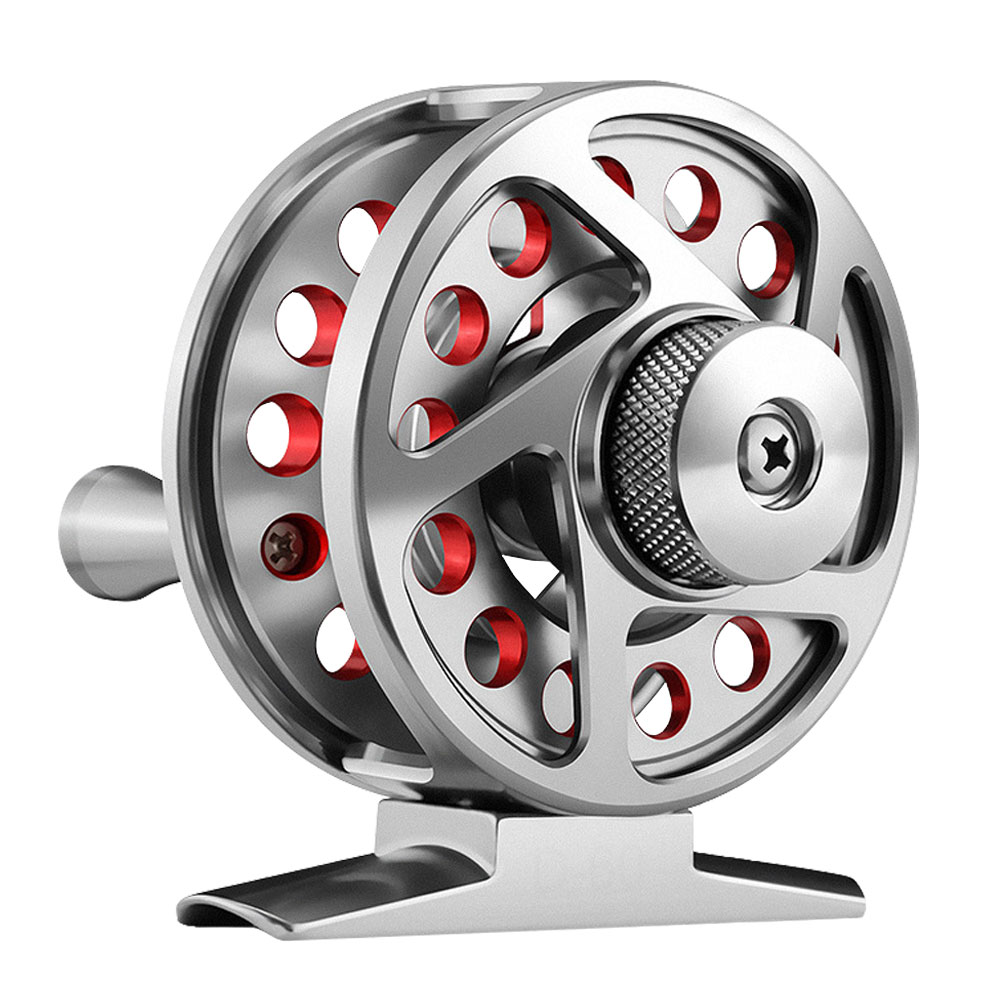 FREE FISHER Fly Fishing Reels CNC All Metal Fly Wheels Left/Right Hands Interchangeable Relief Adjustable Raft Front Wheel for Ice Fishing
