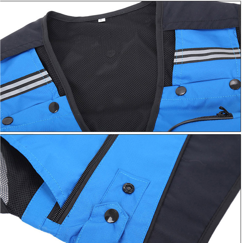 FREE FISHER Fishing Photography Vest with Pockets Men's Mesh Quick-Dry Waistcoat Outdoor Jackets for Camping Hunting Travelers Survival Utility Safety