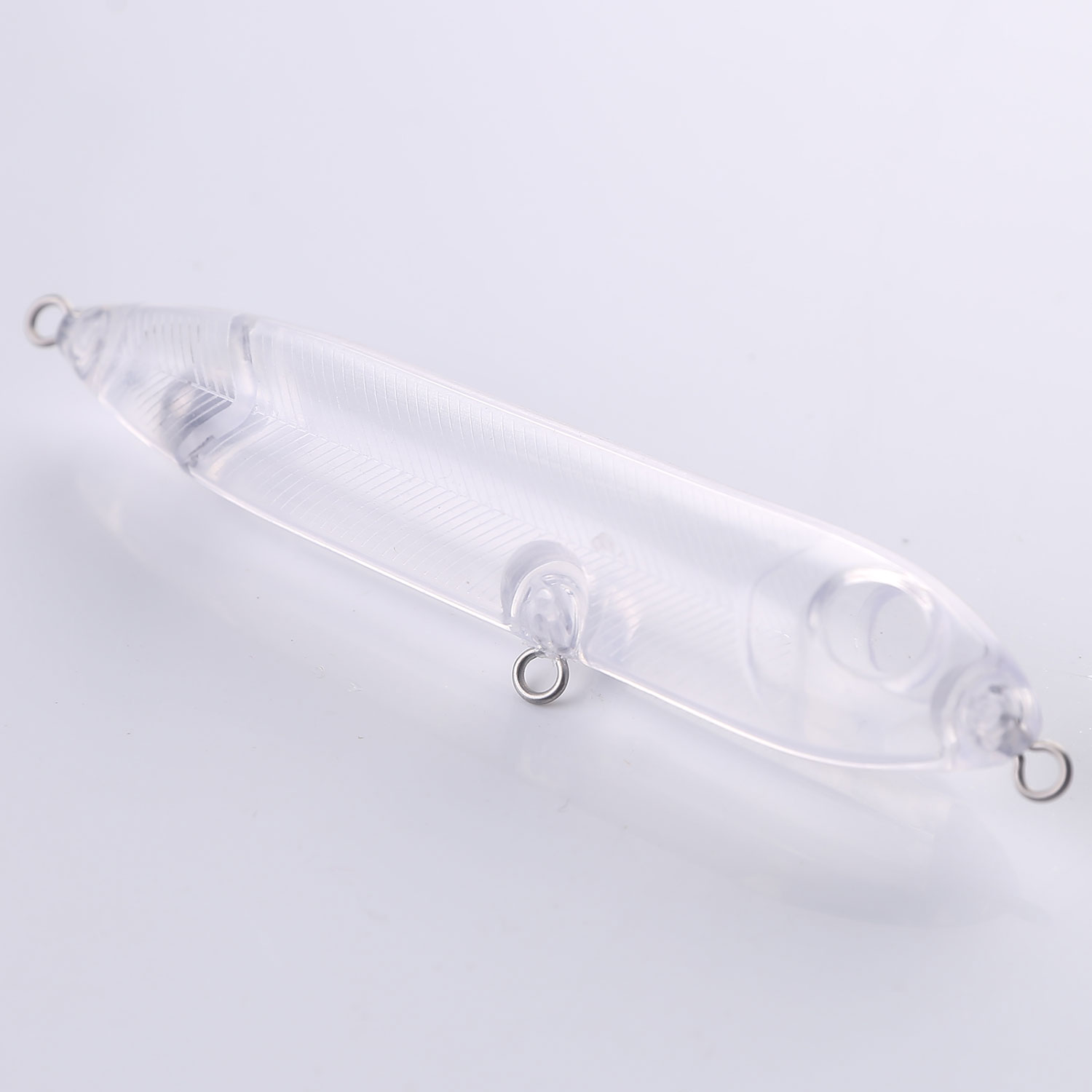 FREE FISHER 20pcs/Lot Fishing Unpainted Baits 10.5cm 10.4g Blank Hard Lures ABS DIY Crankbaits Minnows Popper VIB Pencil Transparent Artificial Baits