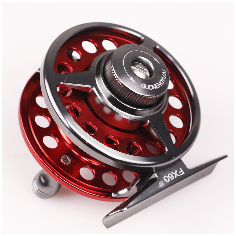FREE FISHER Fly Fishing Reel 2+1 Ball Bearing 1:1 Lightweight CNC Anodized Aluminum Full Metal Fly Wheels FX60 FX50 Ice Fishing Wheel