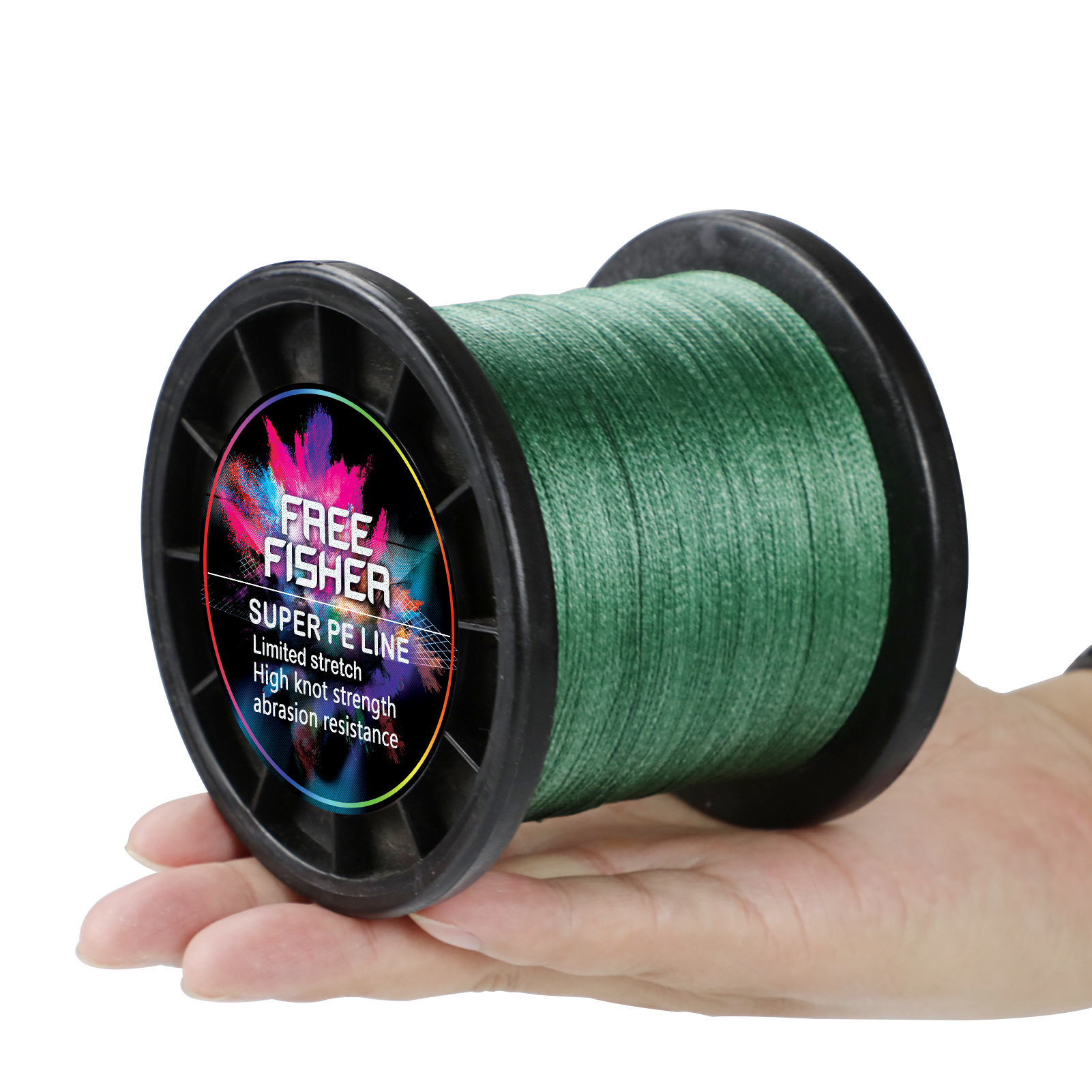 FREE FISHER Fishing Braided Line 1000m 4 Strands Multifilament 100% PE Wire 10LB-100LB 0.1-0.55MM for Saltwater/Freshwater