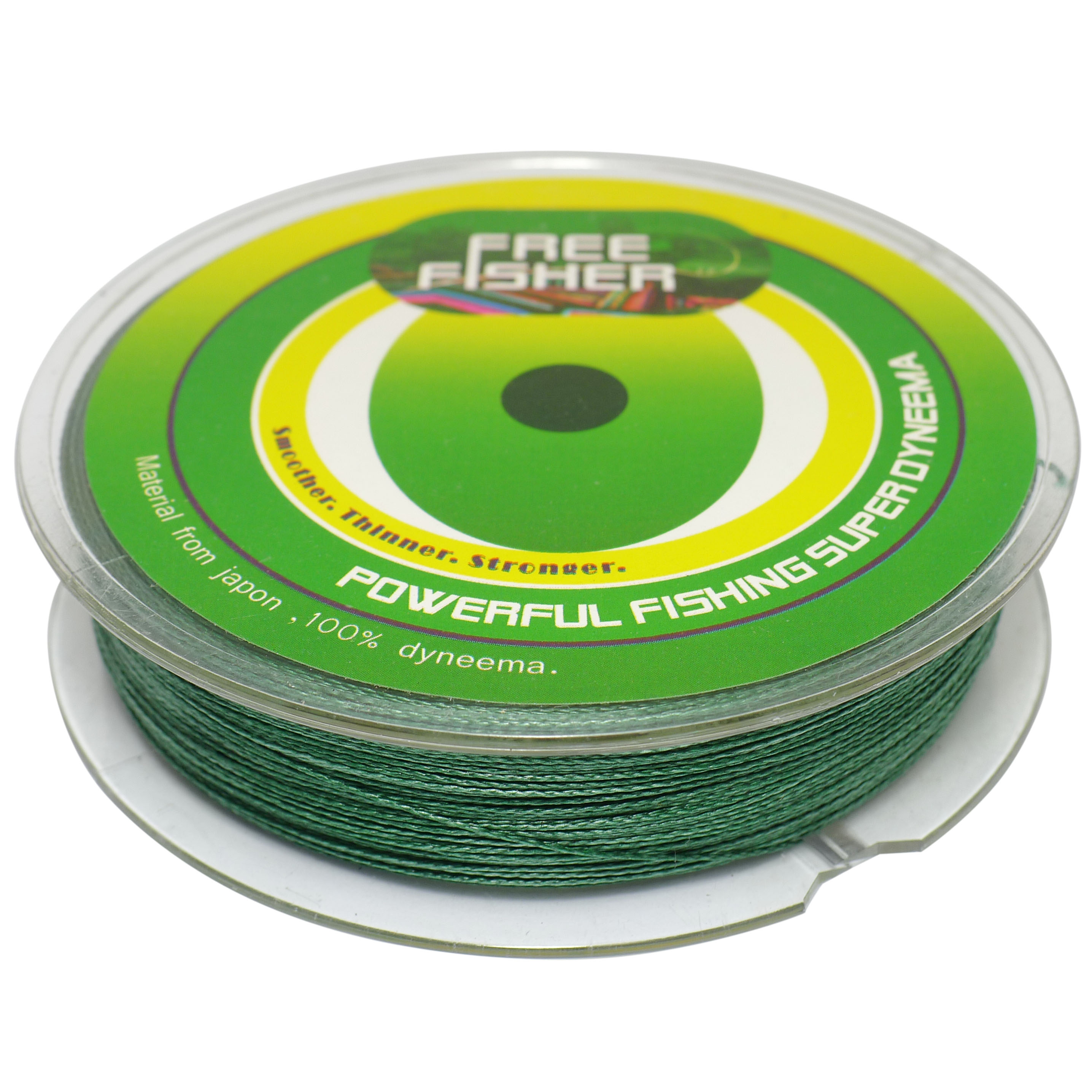 FREE FISHER Wholesale 10pcs Fishing Line 100m 4 Strands Braid line 100% PE Braided Line 8LB-80LB Multifilamentous Fishing Braieded Wire for Saltwater/Freshwater