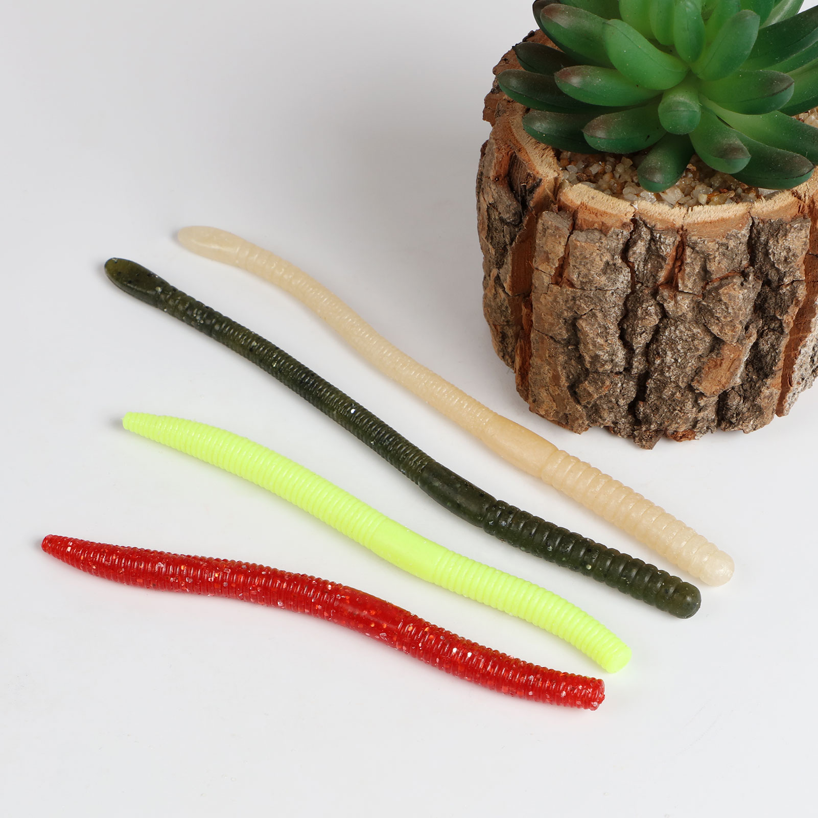 FREE FISHER Soft Fishing Lures Set 24pcs 19cm/10g 15cm/9g Noodle Bug Lures 40pcs Fishing Single Hook Bionic Tackle Soft Baits with Box 