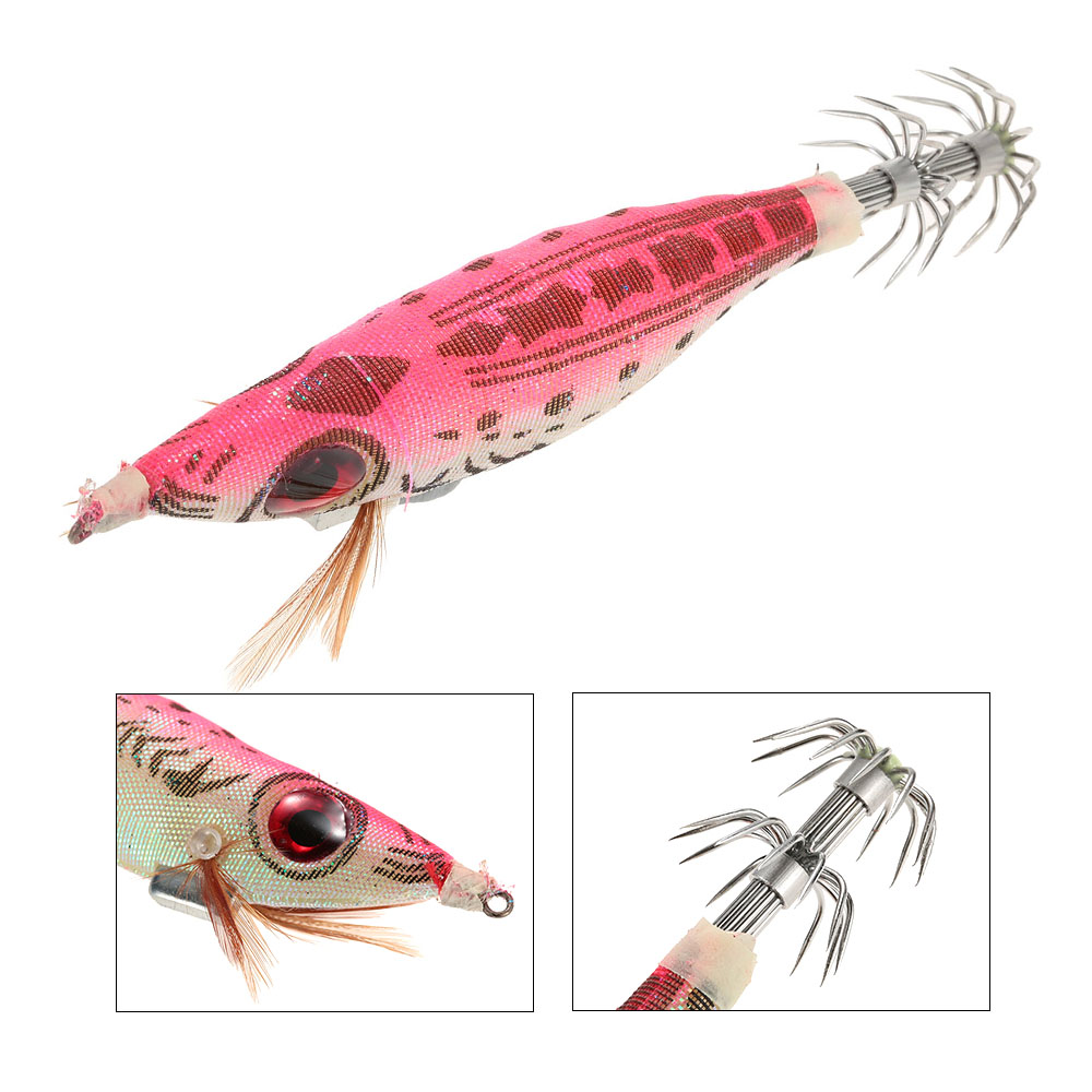 FREE FISHER 18pcs/lot Squid Hooks 10.1cm 12g Luminous Cuttlefish Jigs Artificial Hard Lures Prawn Glow Shrimp Octopus Baits for Sea Fishing