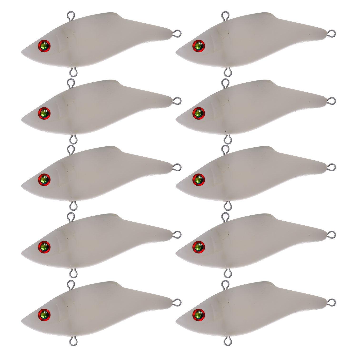 Wholesale Blank Unpainted Lipless Fishing Lures with Free Eyes
