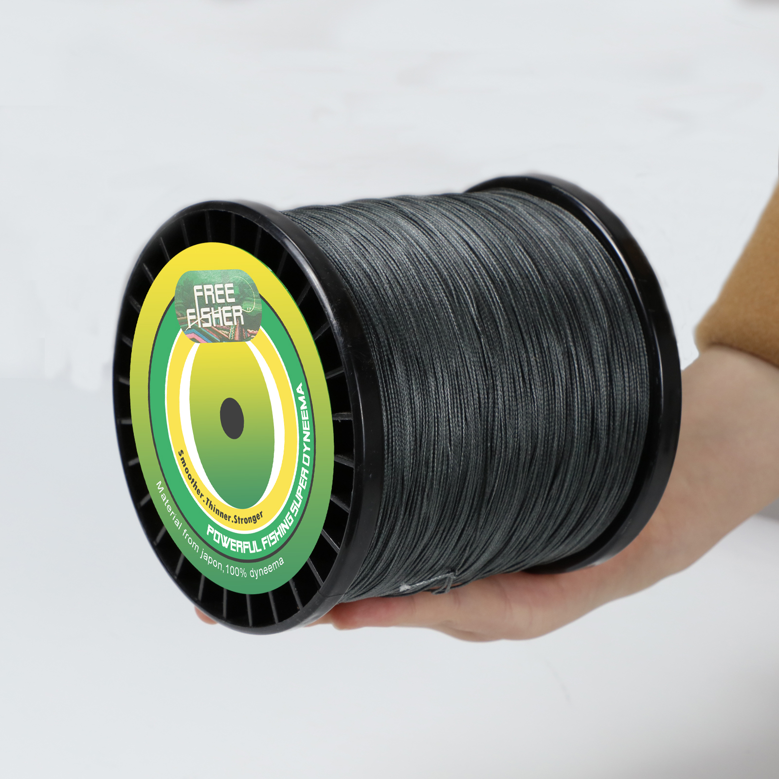 FREE FISHER 1000M PE Braided Fishing Line 8 Strands Multifilament Rope Wire 120LB 135LB 150LB Green Grey Multicolor for Sea Fishing