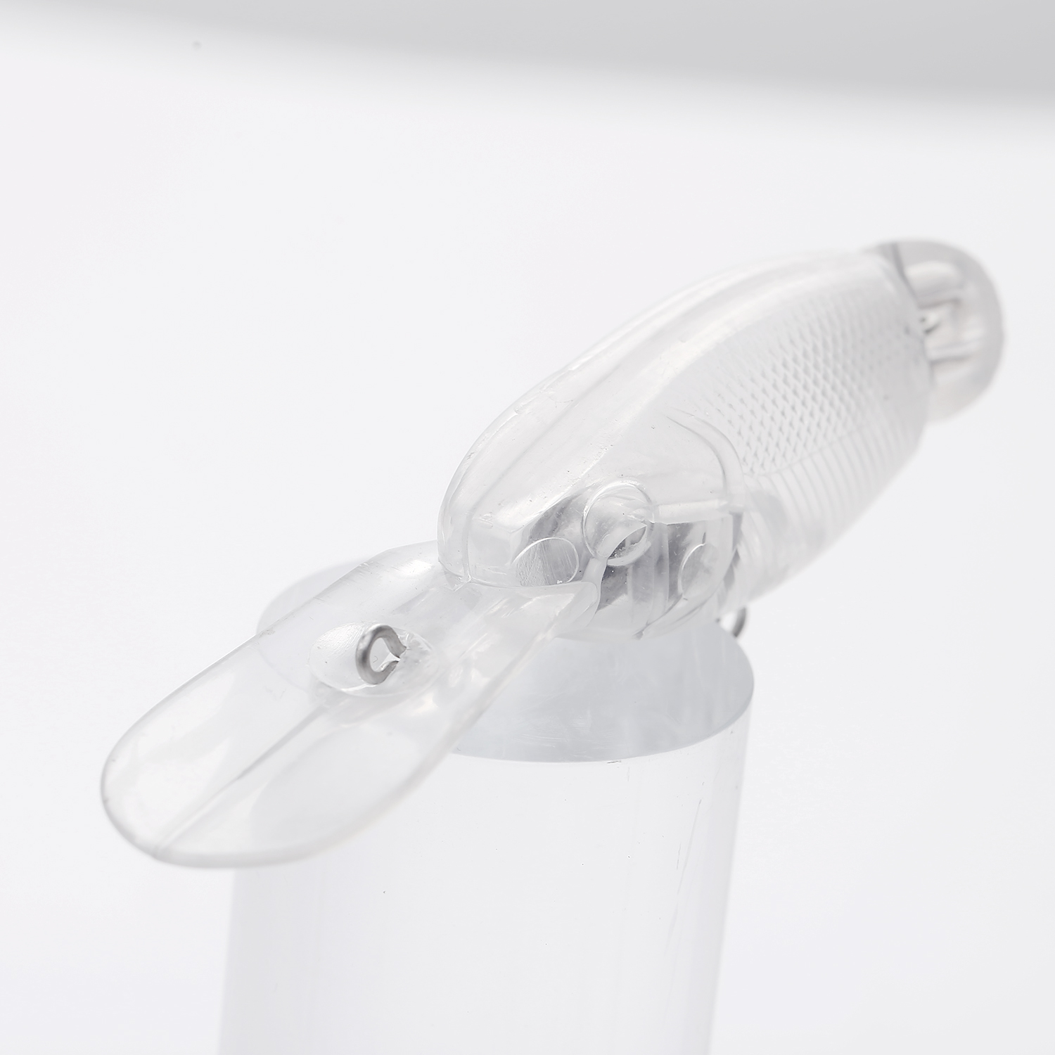 FREE FISHER Fishing Blank Lures Set 10pcs/Lot Unpainted Baits Minnows Crankbaits Pencil Lures Clear Naked Bait Embryo with Ring Eyes