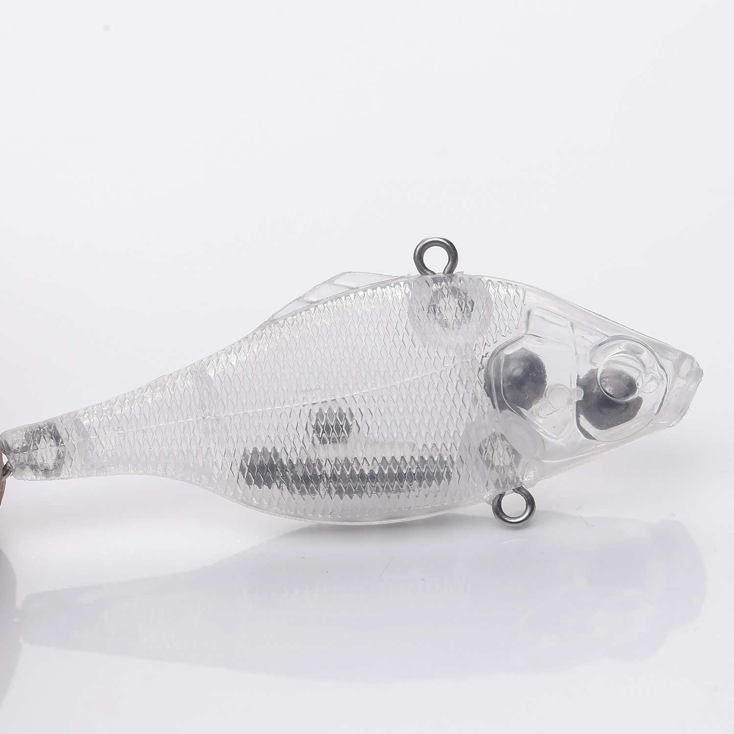 FREE FISHER 30pcs Mixed Unpainted Lures Fishing Blank Baits Set Crankbaits Minnows Pencil Blures VIB Clear Baits Naked Bait Embryo with 3D Eyes