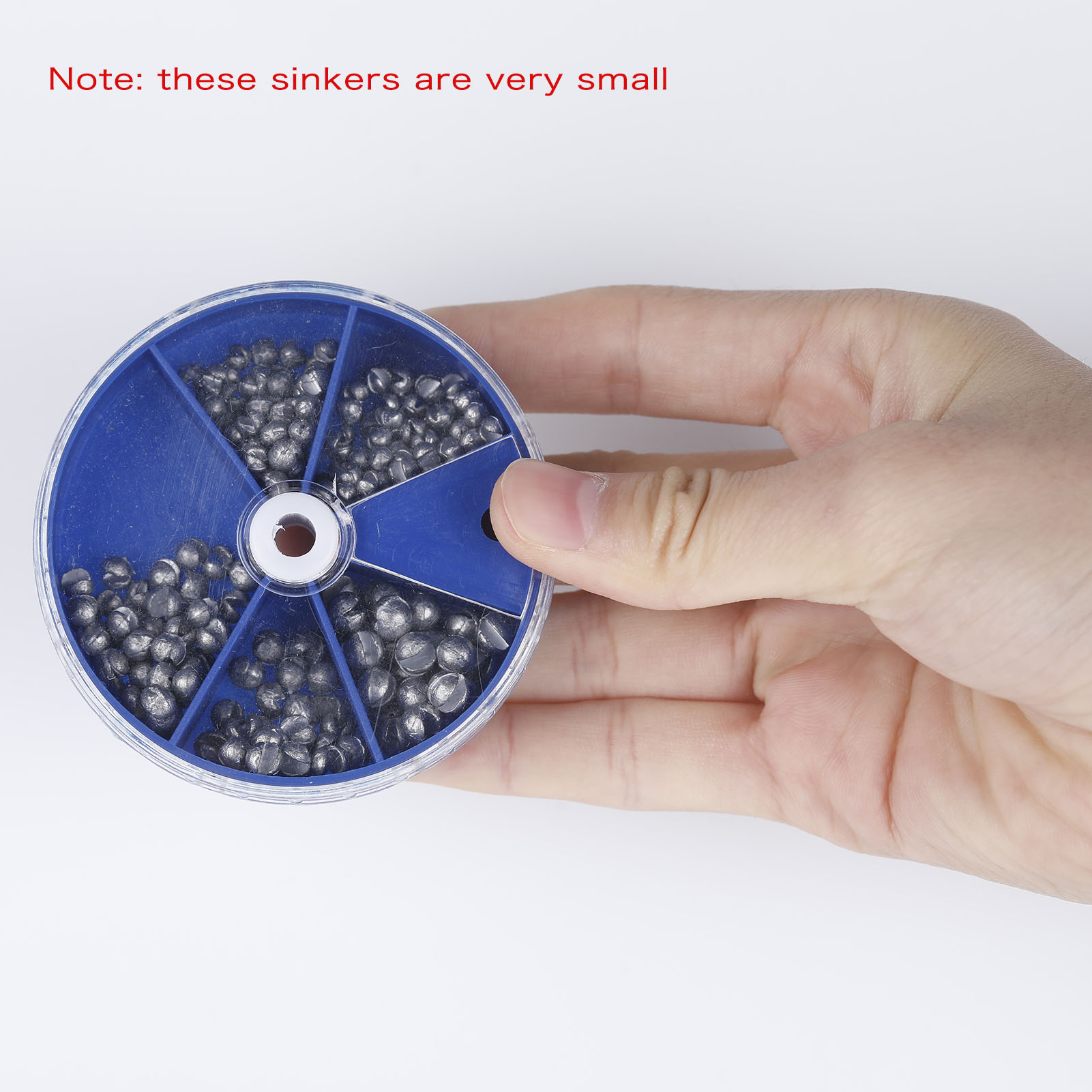 FREE FISHER Mixed Fishing Sinkers Open Bite Lead Set 0.2-2g Bare Fishing-clip Drop Biting Round Plumb Bob Auxiliary Fishing Tackle Gear