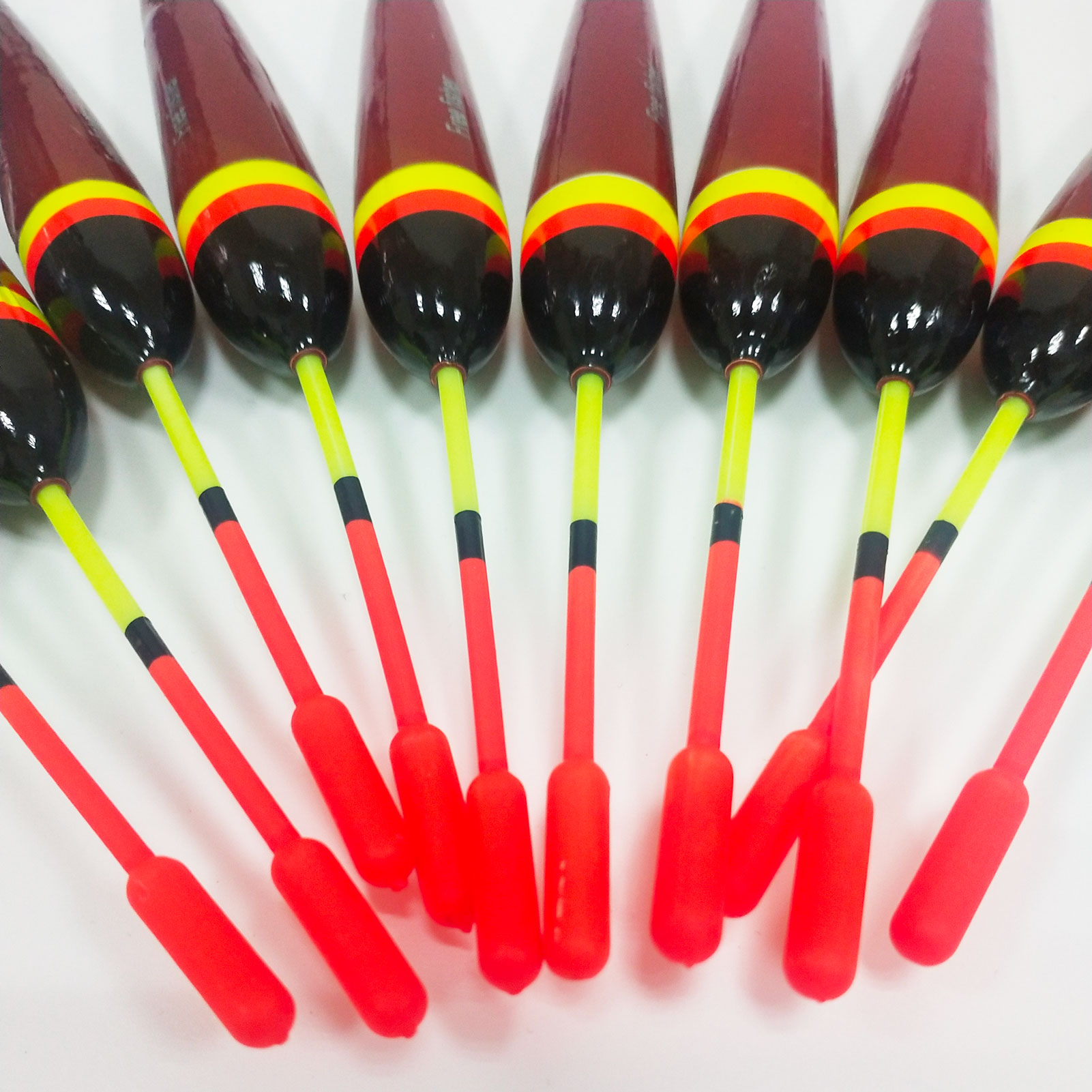 FREE FISHER 10pcs/set Fishing Bobbers Cork Floats Balsa Kit Wood Buoy 5g/14.5cm Buoyancy 3g Fishing Accessories Pesca