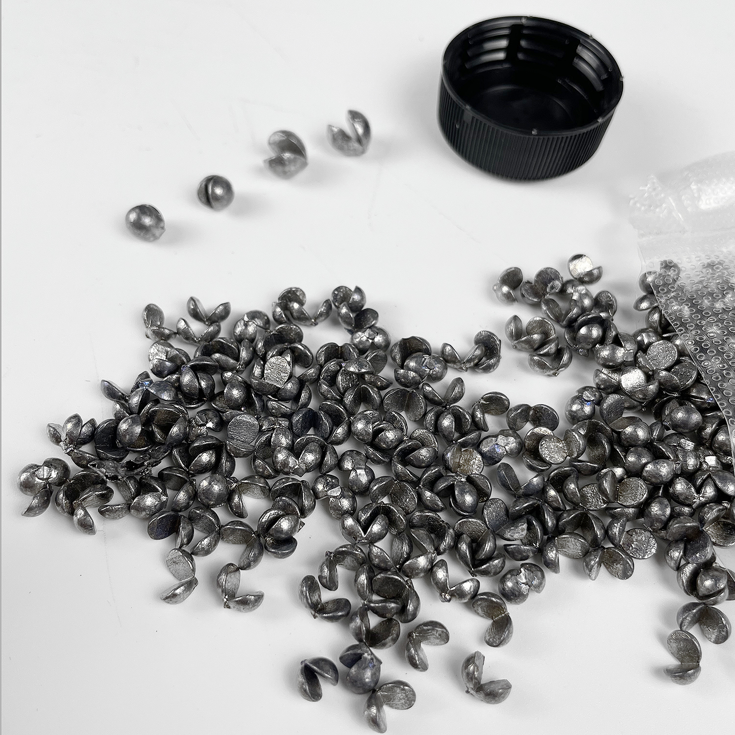 FREE FISHER Open Bite Lead Set Bare Fishing-clip Drop Biting Lead Sinker Weights Split Round Shot Lead Fishing Lure Bait Accessories