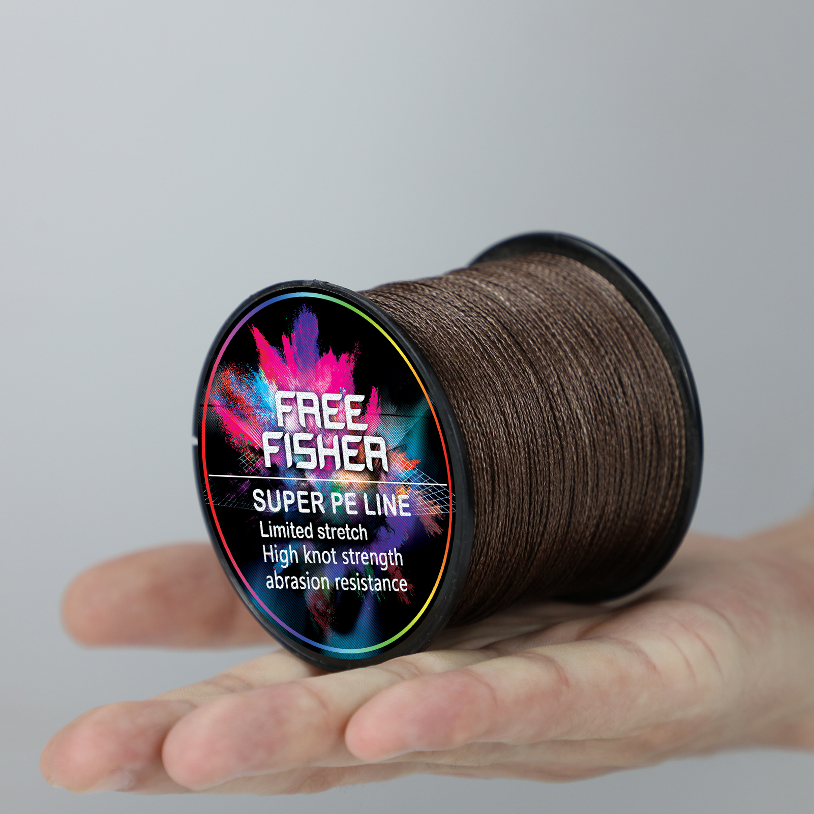 FREE FISHER Fishing Braided Line 1000m 4 Strands Multifilament 100% PE Wire 10LB-100LB 0.1-0.55MM for Saltwater/Freshwater