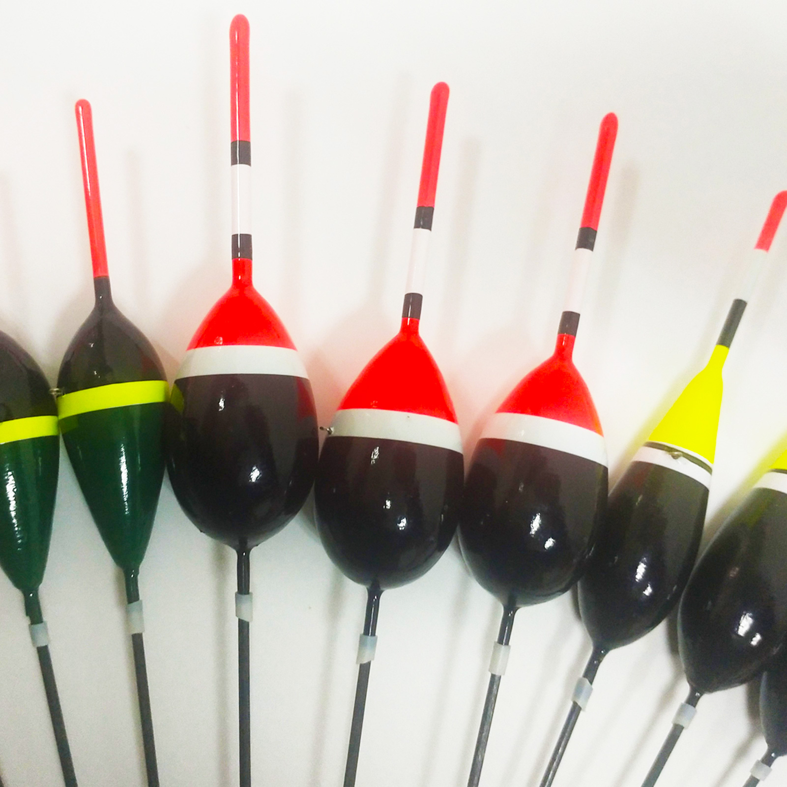 FREE FISHER 30pcs/set Collection Fishing Bobber Cork Floats Buoy Set Lighted Balsa Wood Fishing Floats Kit 2g+3g+3g 17.5cm/18.5cm