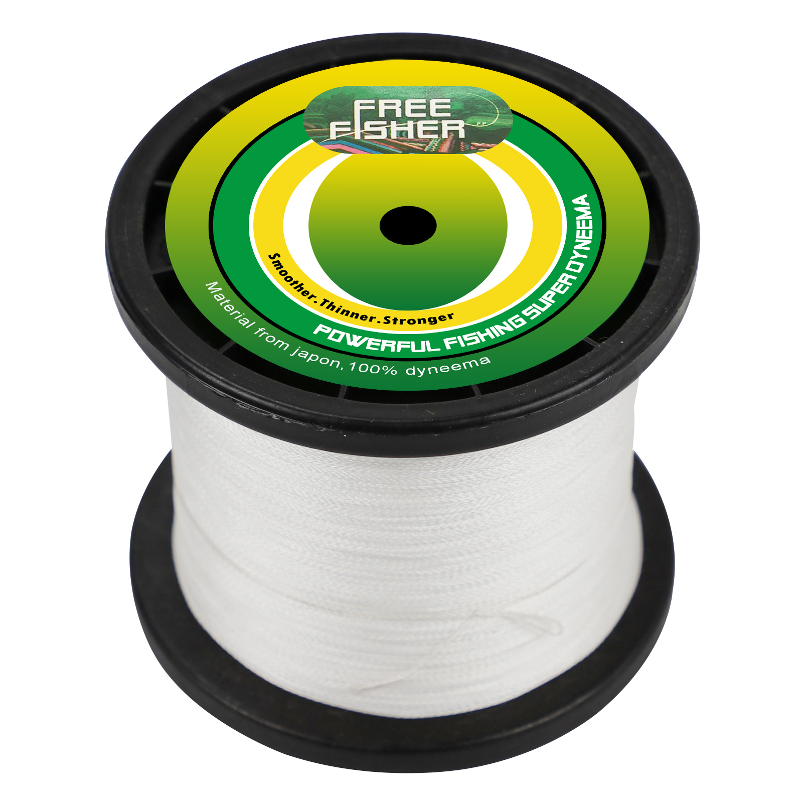 FreeFisher Fishing Braid Line 100% PE Braided Wires 1000m 4 Strands 15LB-80LB 0.14-0.5mm Super Strong Kite Line Green/Grey/Red