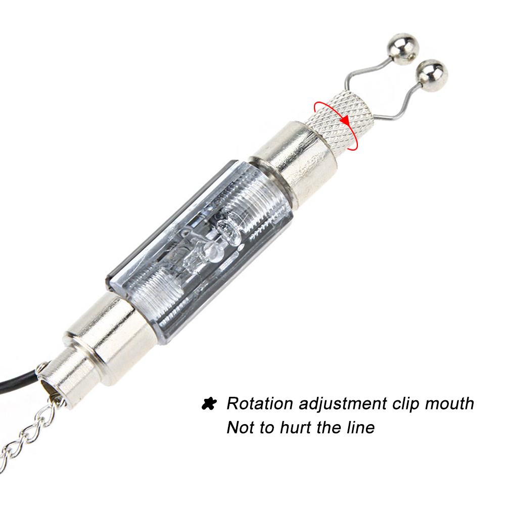 FREE FISHER 4pcs Fishing Bite Indicator Alarm Carp Fishing LED Illuminated Swingers Hangers Chain Drop Off Bobbins Fish Finder Accsccory