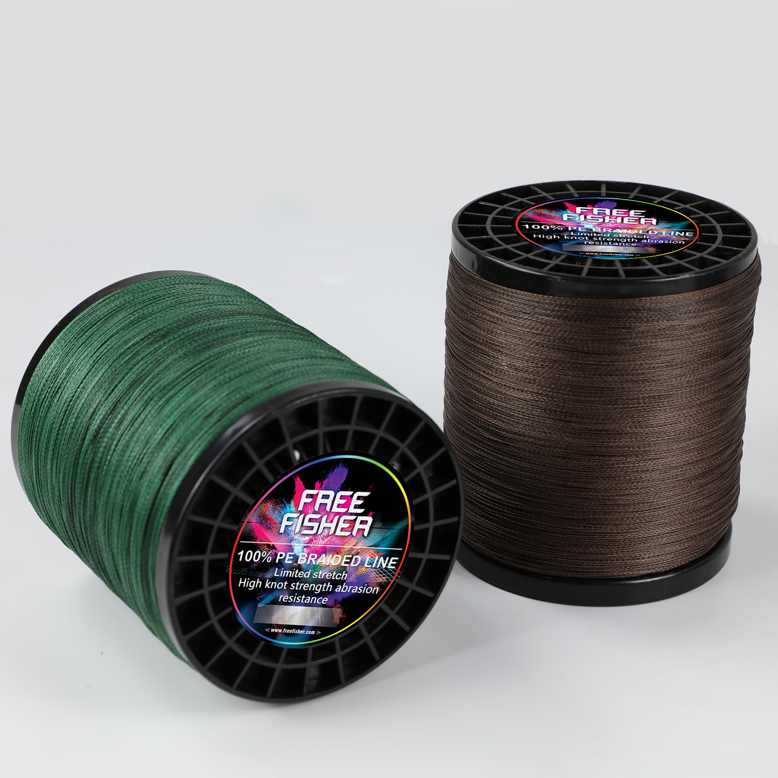 FREE FISHER Fishing Braided Line 2000m 4 Strands Multifilament 100% PE Kite Wire 10LB-100LB 0.1-0.55MM for Sea Fishing