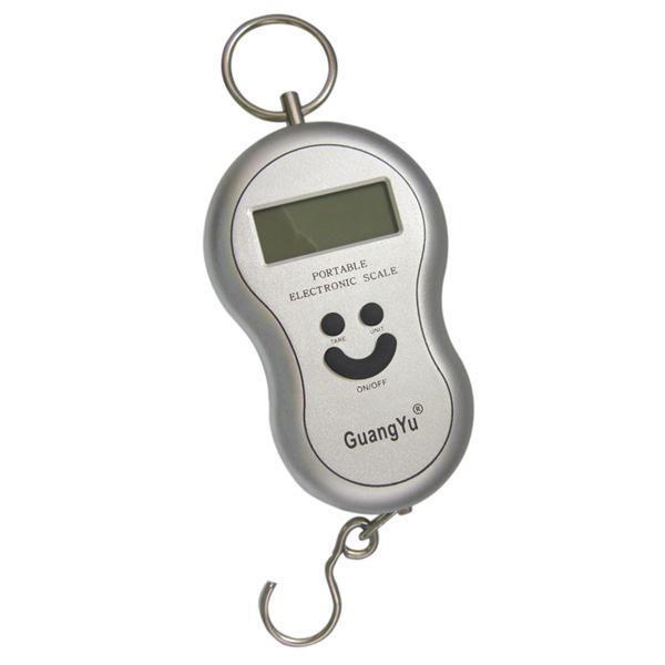 FREE FISHER 5pcs 50Kg Mini Digital Scale for Fishing Pocket Portable Weighting Kitchen Steelyard Hanging LCD Electronic Hook Scale KG/LBS/JIN/OZ