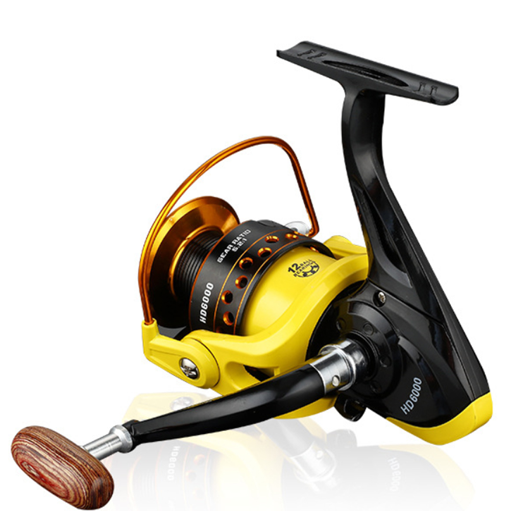 Fishing Spinning Reel HD2000-3000 Left/Right Changed Metal Crank Handl