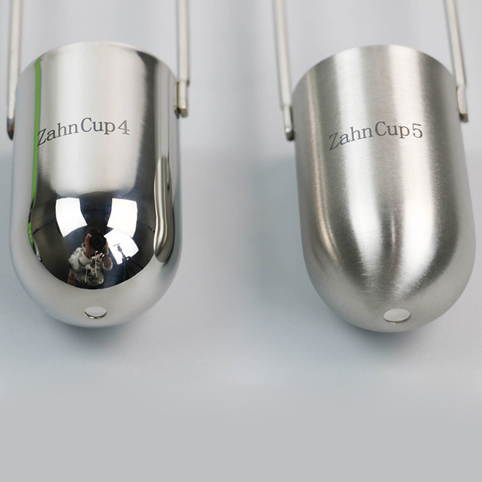 ADAMAS-BETA Lab Viscosity Cups 44ml Stainless Steel Zahn Cup High-precision Thick Wall Immersion Viscosity Measurement Tool 