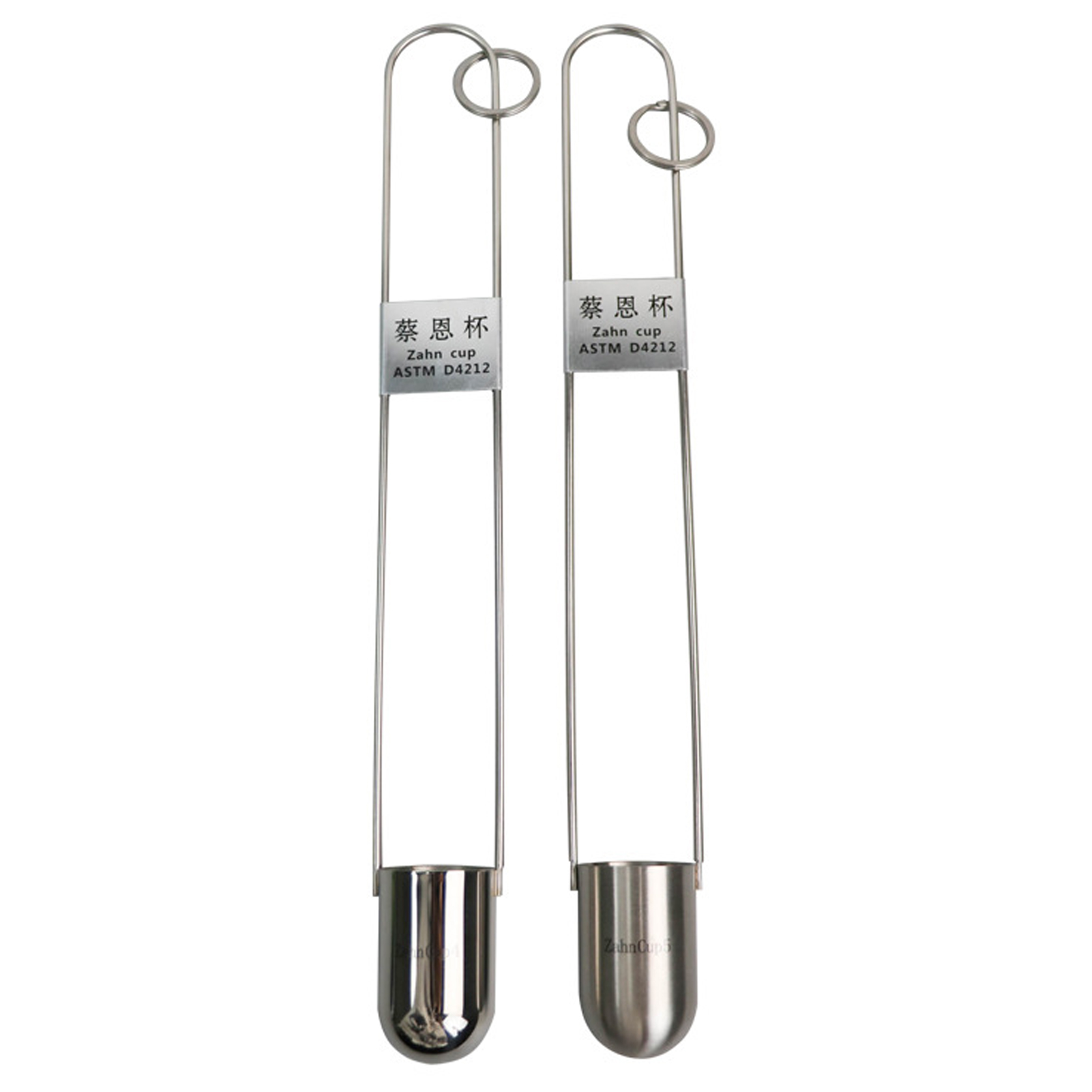 ADAMAS-BETA Lab Viscosity Cups 44ml Stainless Steel Zahn Cup High-precision Thick Wall Immersion Viscosity Measurement Tool 