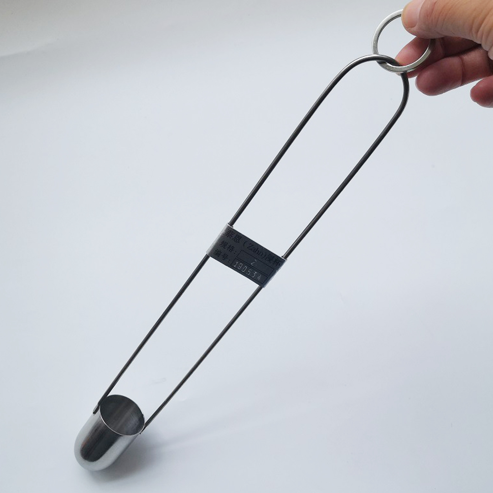 ADAMAS-BETA Lab Viscosity Cups 44ml Stainless Steel Zahn Cup High-precision Thick Wall Immersion Viscosity Measurement Tool 