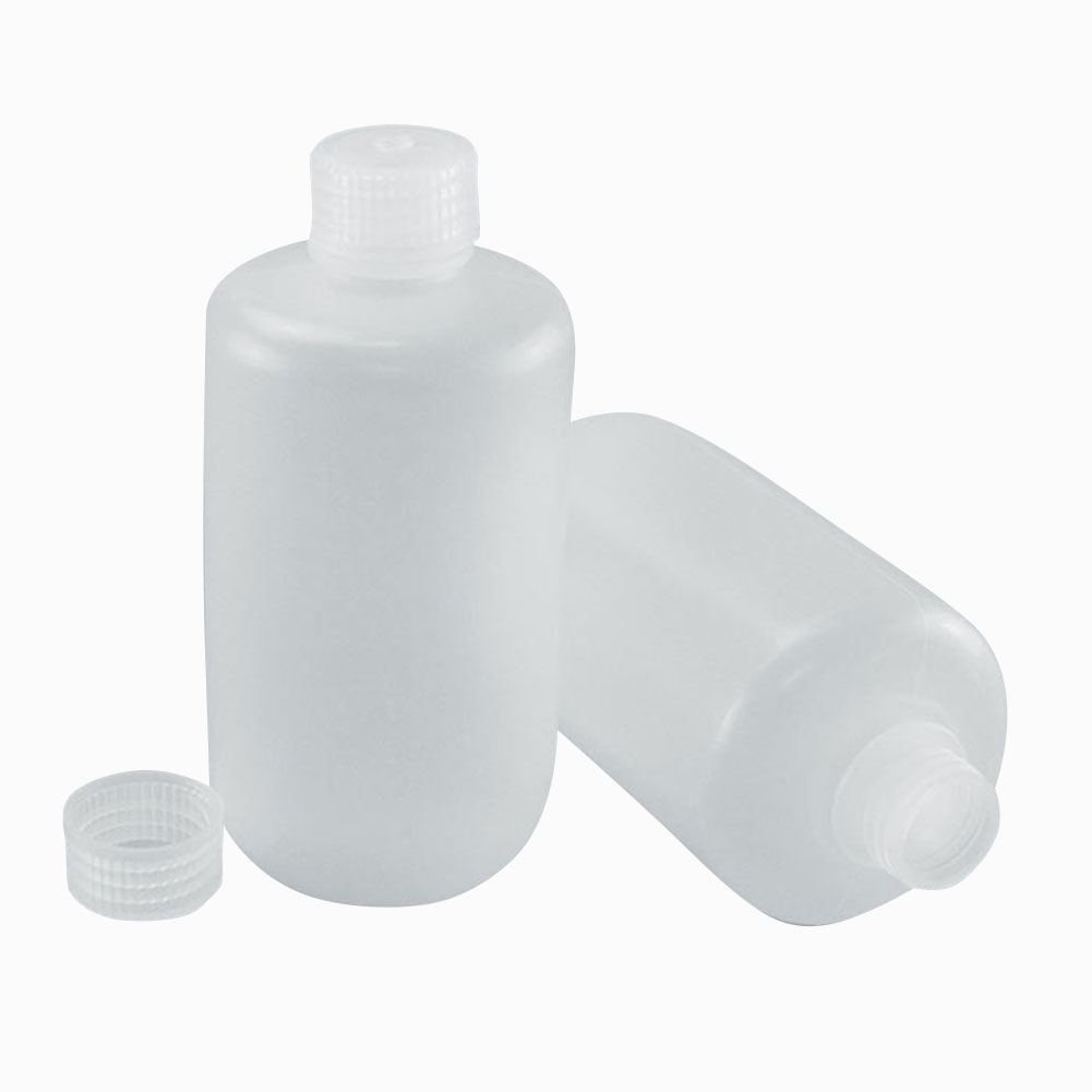 ADAMAS-BETA 5pcs Narrow Mouth Bottle Covered Laboratory Reagent Storage Bottle PP/PE/LDPE Plastic Volumetric Flask 150ML-1000ML