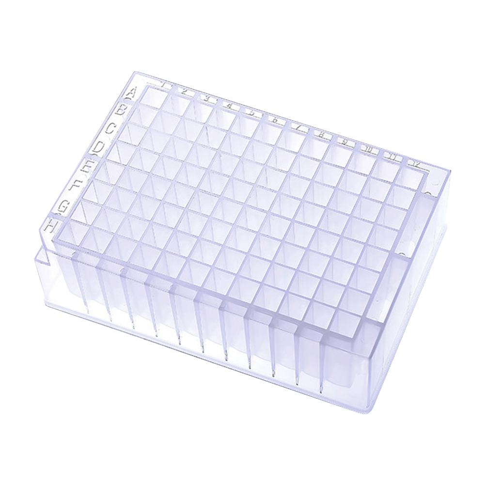 ADAMAS BETA Deep Hole Plate Laboratory Supplies 96 Wells Sample Clear PP Plastic High Capacity Collect Store Bacteria Culture Plate