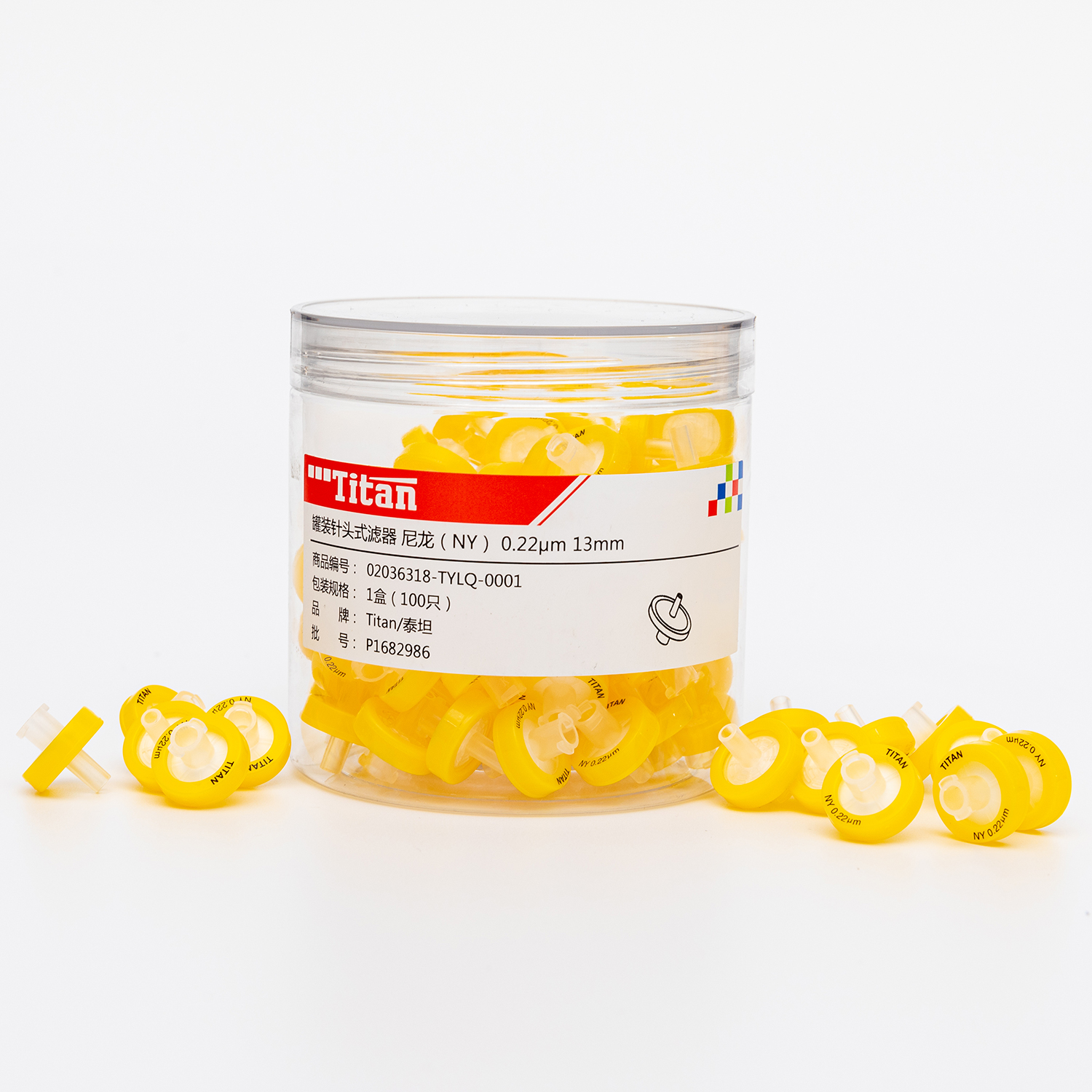 Wholesale Syringe Filter,Nylon Membrane Syringe lab Filters 13mm Diameter 0.22μm Pore Size Box of 100