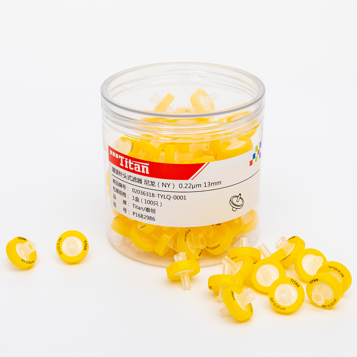 Wholesale Syringe Filter,Nylon Membrane Syringe lab Filters 13mm Diameter 0.22μm Pore Size Box of 100