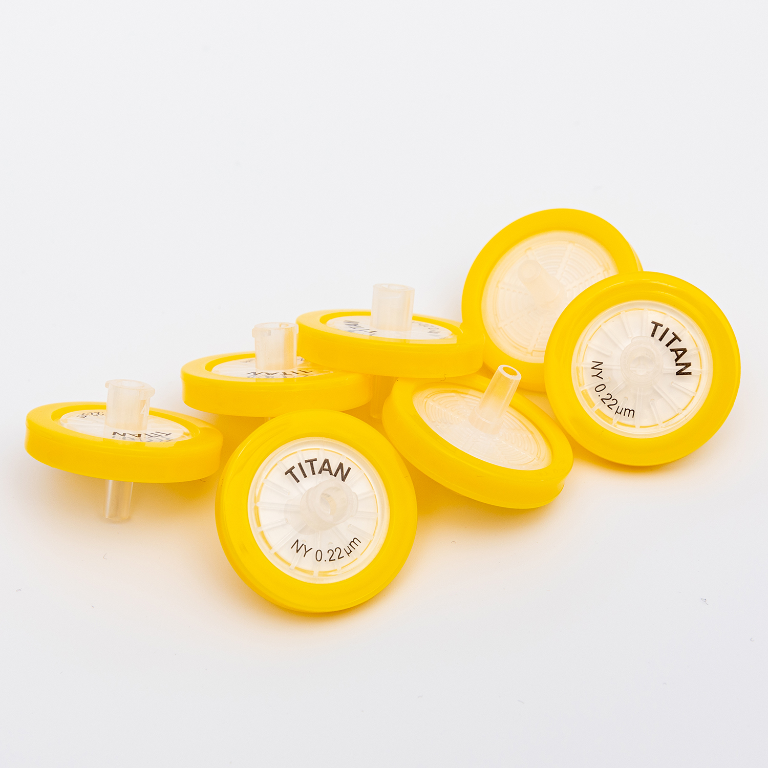 ADAMAS-BETA Syringe Filters Nylon Membrane 25mm Diameter 0.22μm Pore Size Box of 100 Needle Filtration Lab Suppliers