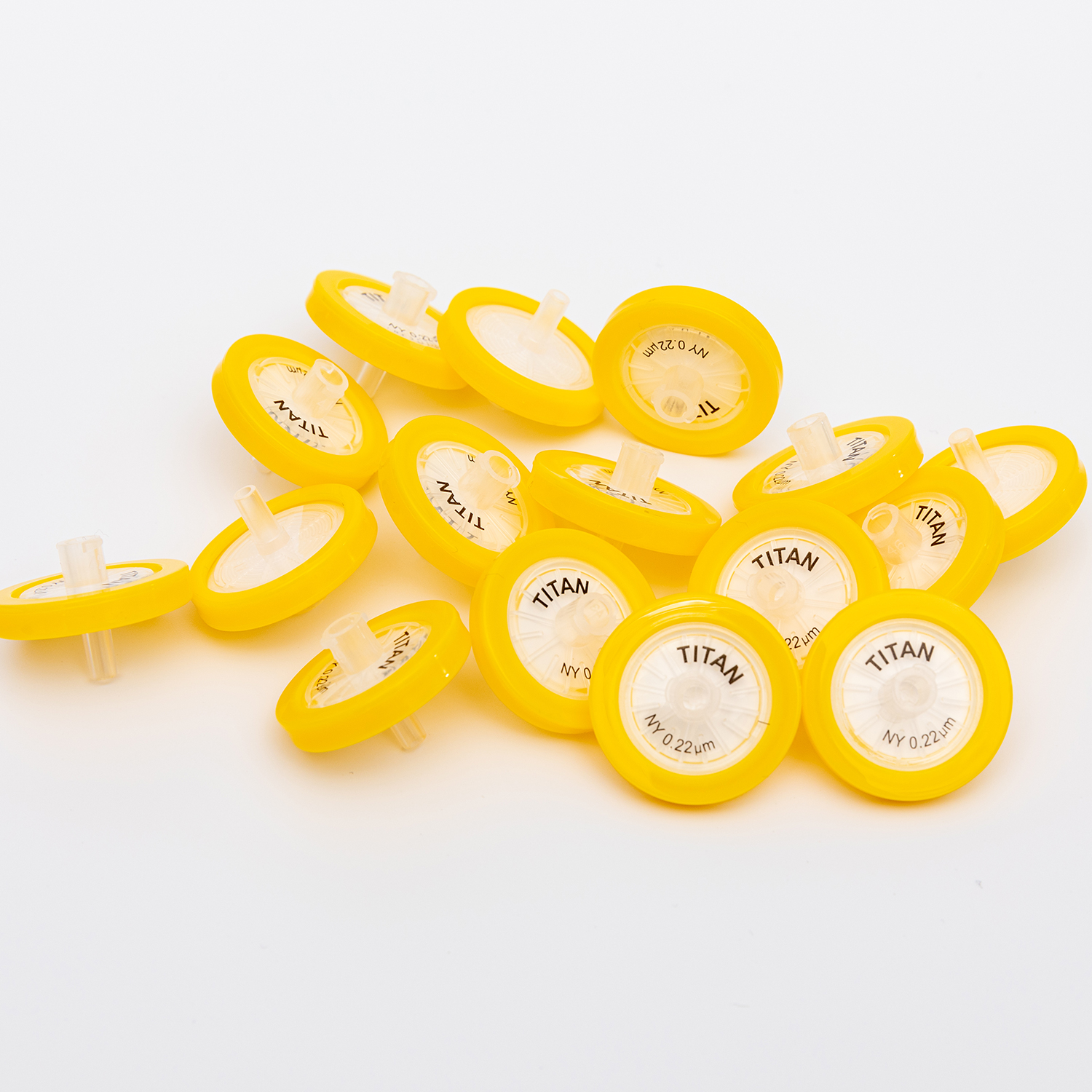 ADAMAS-BETA Syringe Filters Nylon Membrane 25mm Diameter 0.22μm Pore Size Box of 100 Needle Filtration Lab Suppliers