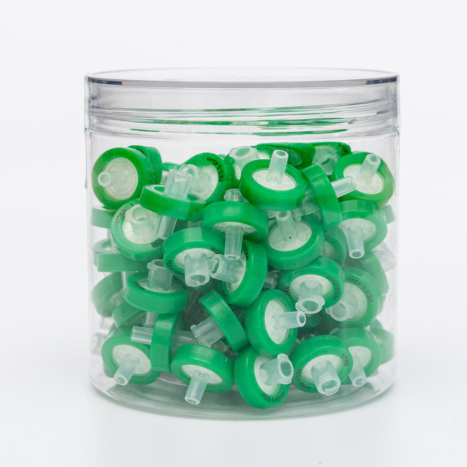 Wholesale Syringe Filter,Syringe Lab Filters, PES (Polyethersulfone) 13mm Diameter 0.45um Pore Size,Non Sterile Filtration,Green