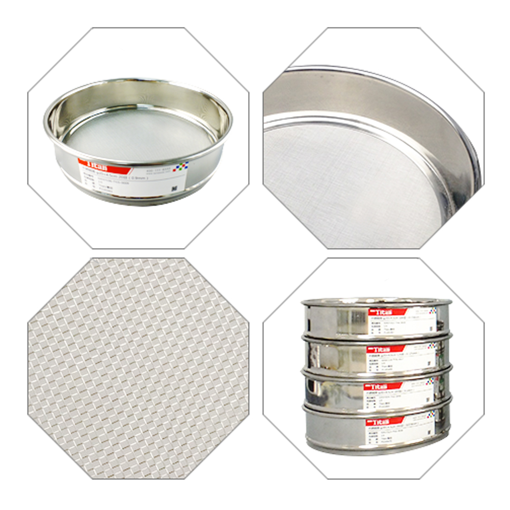 ADAMAS-BETA 1pcs Stainless Steel Mesh Screen Filter Lab Sieve 10cm 20cm 30cm 5-2800 Mesh 0.003-5mm for Seeds/Laboratory Particulate Hierarchical Filtering