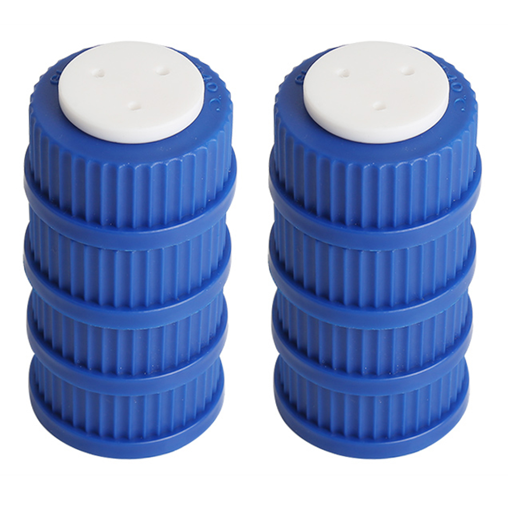 ADAMAS BETA GL45 Threaded Cap Mobile Phase Bottle Stopper 1-4 Holes Laboratory PP Screw Mouth Liquid Chromatography Bottle Cover