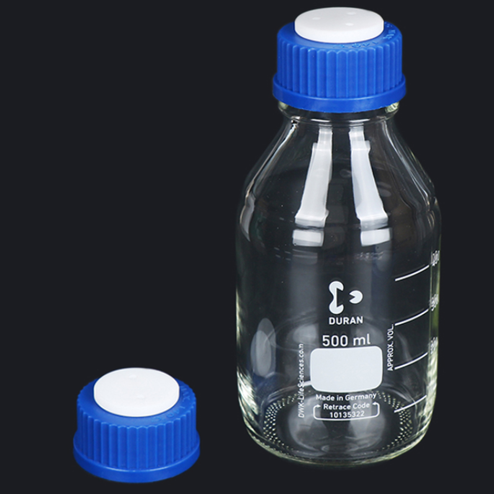 ADAMAS BETA GL45 Threaded Cap Mobile Phase Bottle Stopper 1-4 Holes Laboratory PP Screw Mouth Liquid Chromatography Bottle Cover