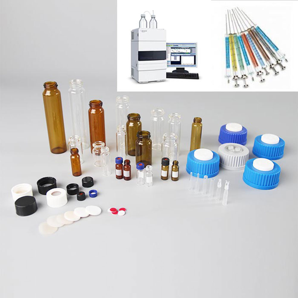 ADAMAS BETA GL45 Threaded Cap Mobile Phase Bottle Stopper 1-4 Holes Laboratory PP Screw Mouth Liquid Chromatography Bottle Cover